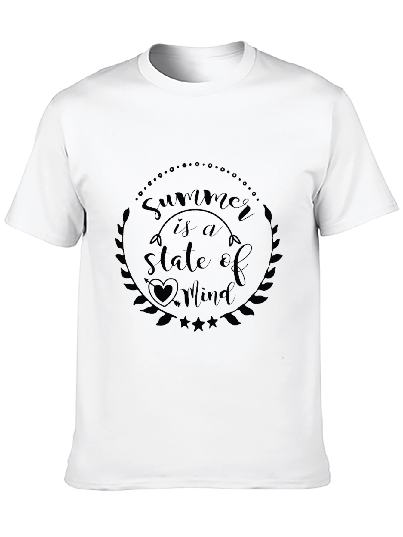 Summer is a State of Mind Black Graphic Tee