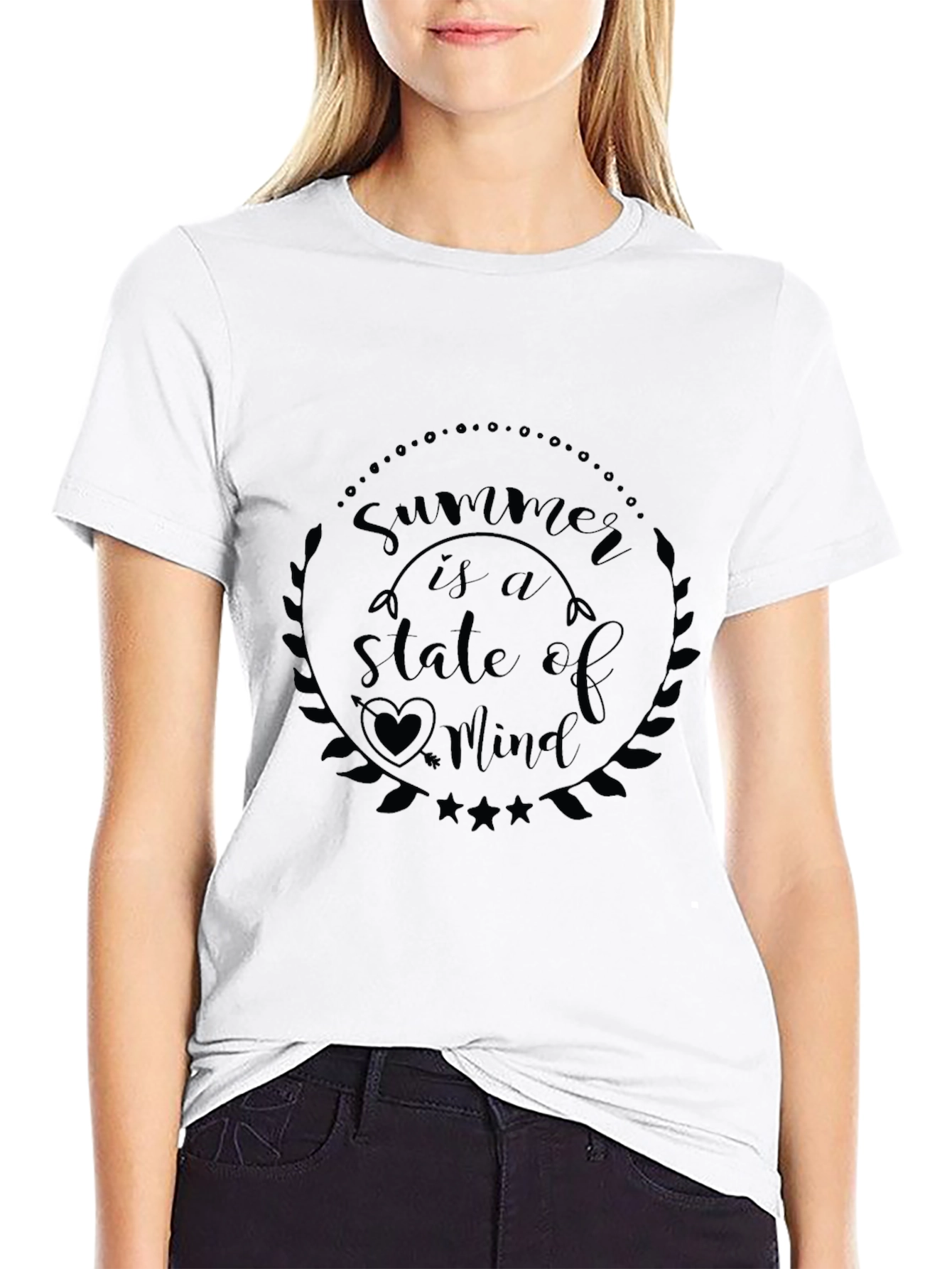 Summer is a State of Mind Black Graphic Tee