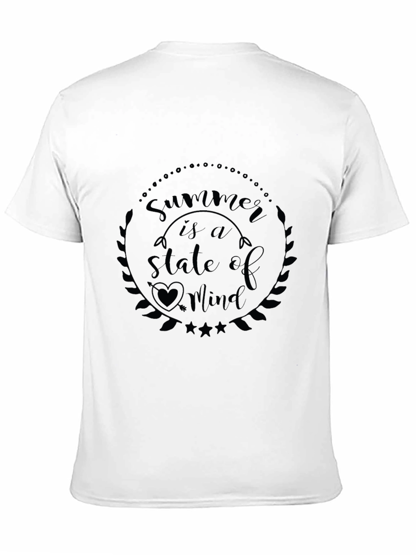 Summer is a State of Mind Black Graphic Tee