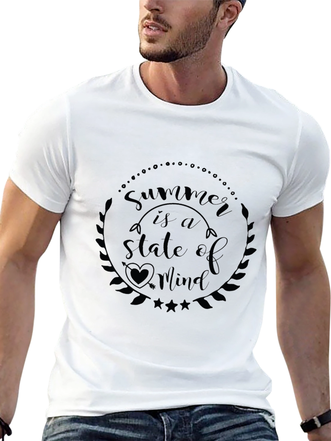 Summer is a State of Mind Black Graphic Tee