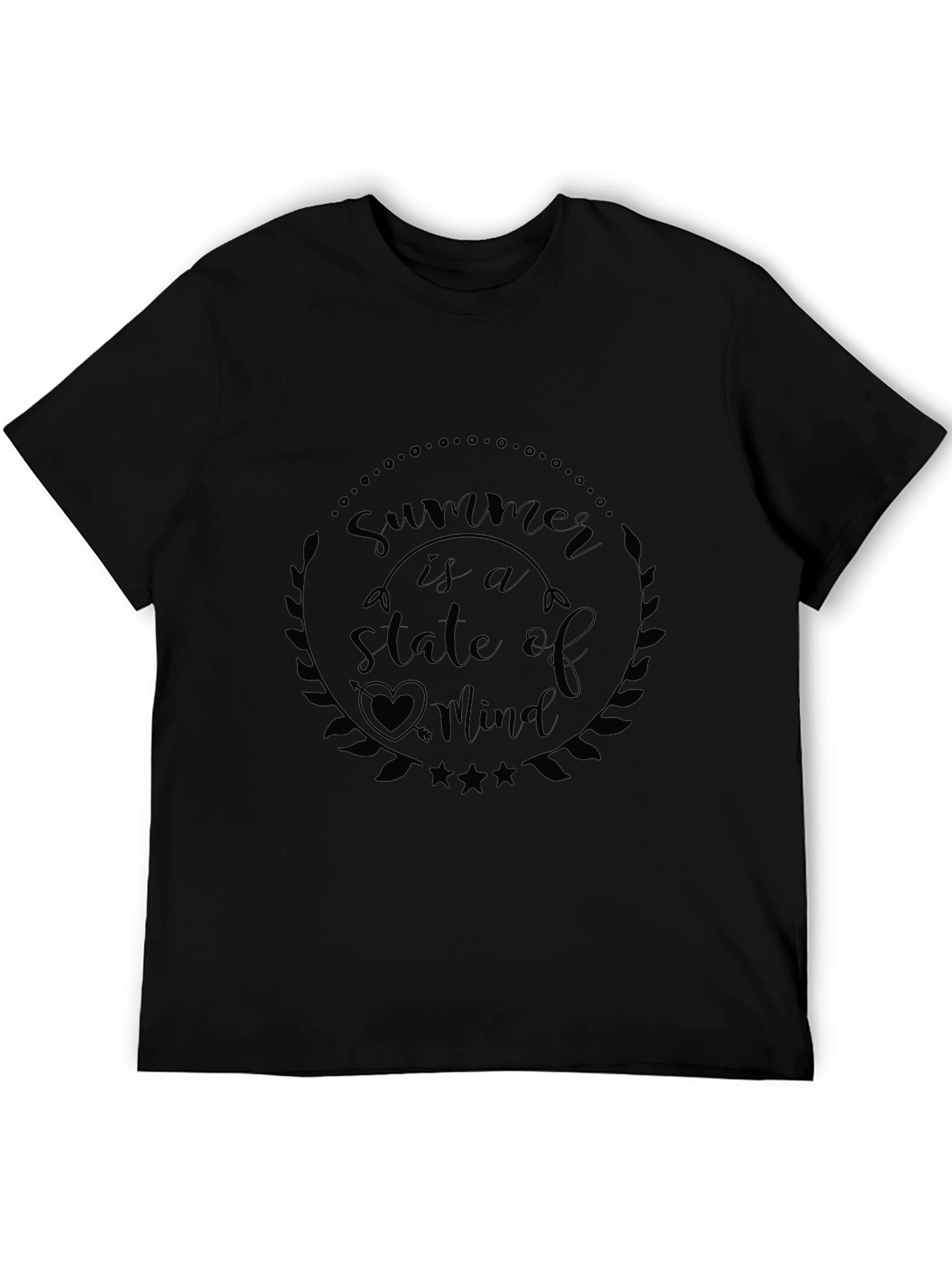 Summer is a State of Mind Black Graphic Tee