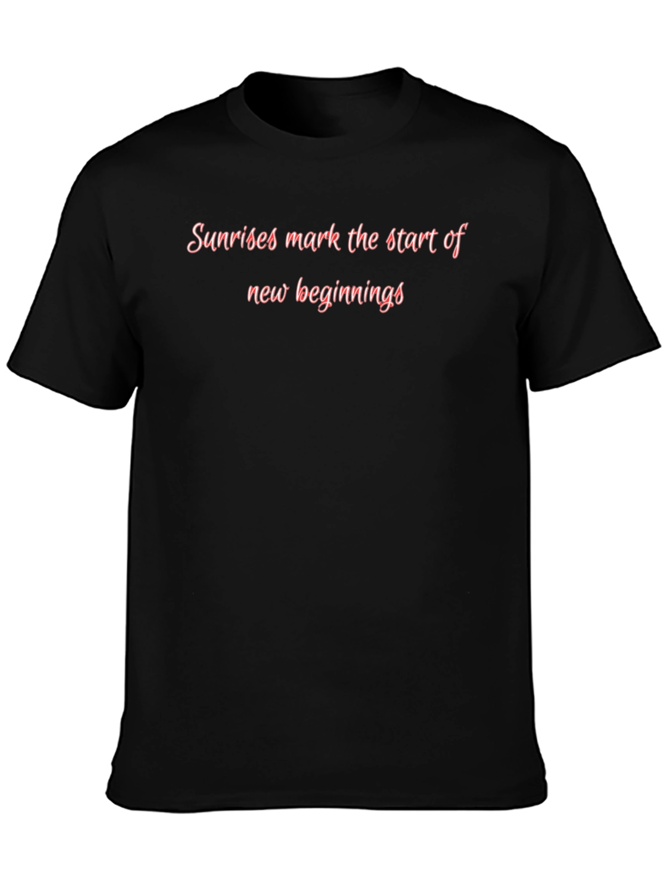 Sunrise Beginnings Black T-Shirt