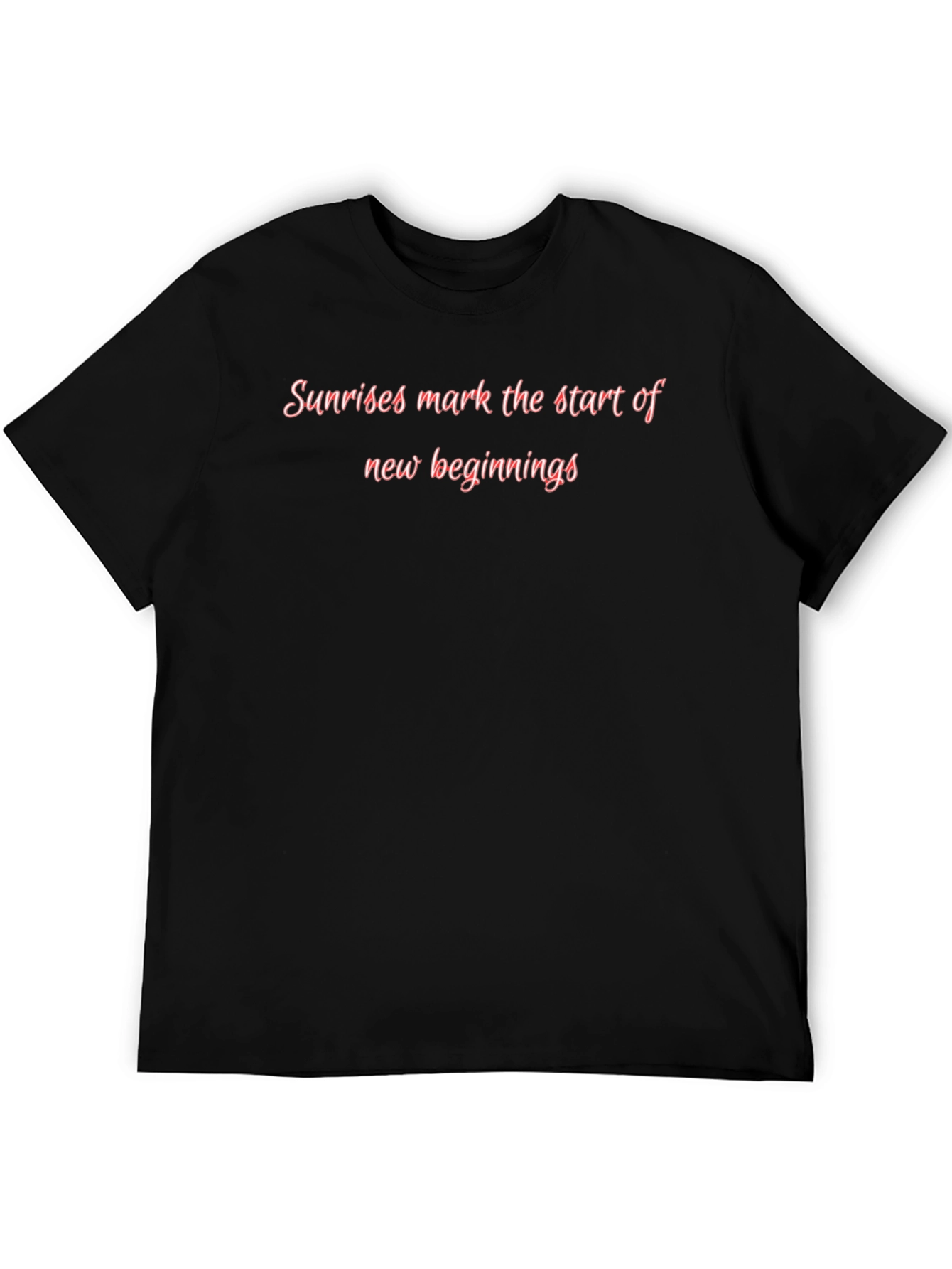 Sunrise Beginnings Black T-Shirt