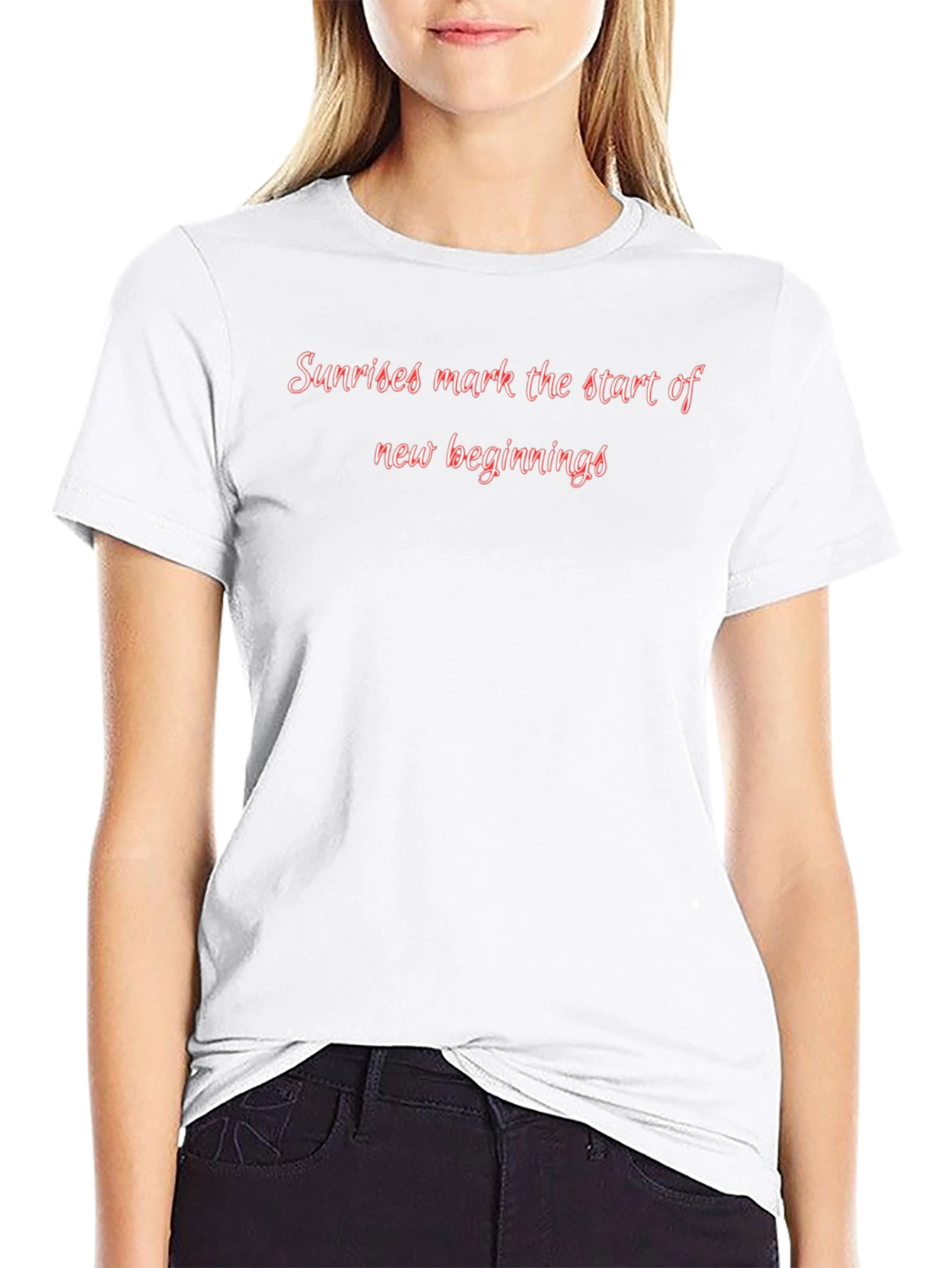 Sunrise Beginnings Black T-Shirt
