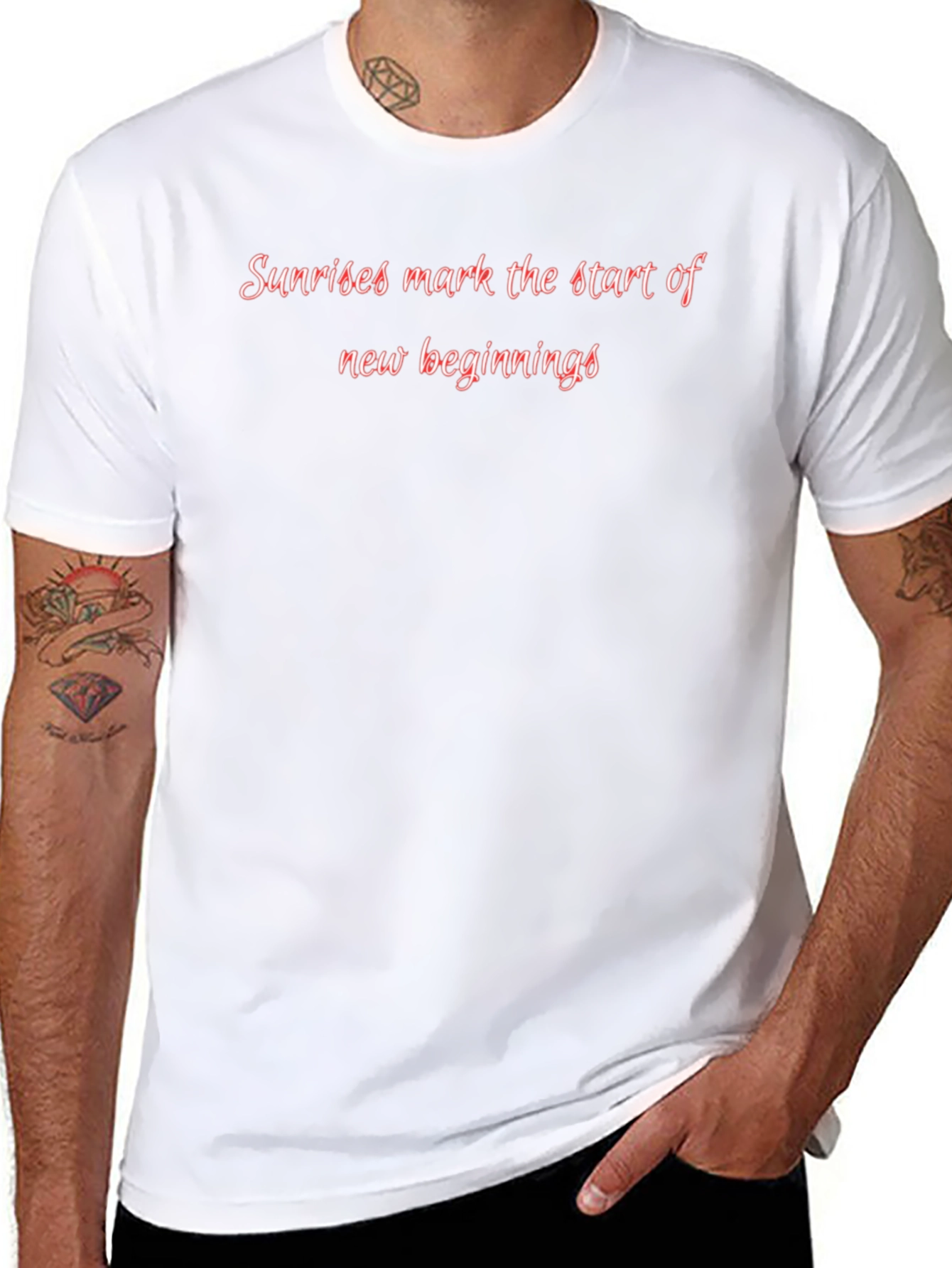 Sunrise Beginnings Black T-Shirt