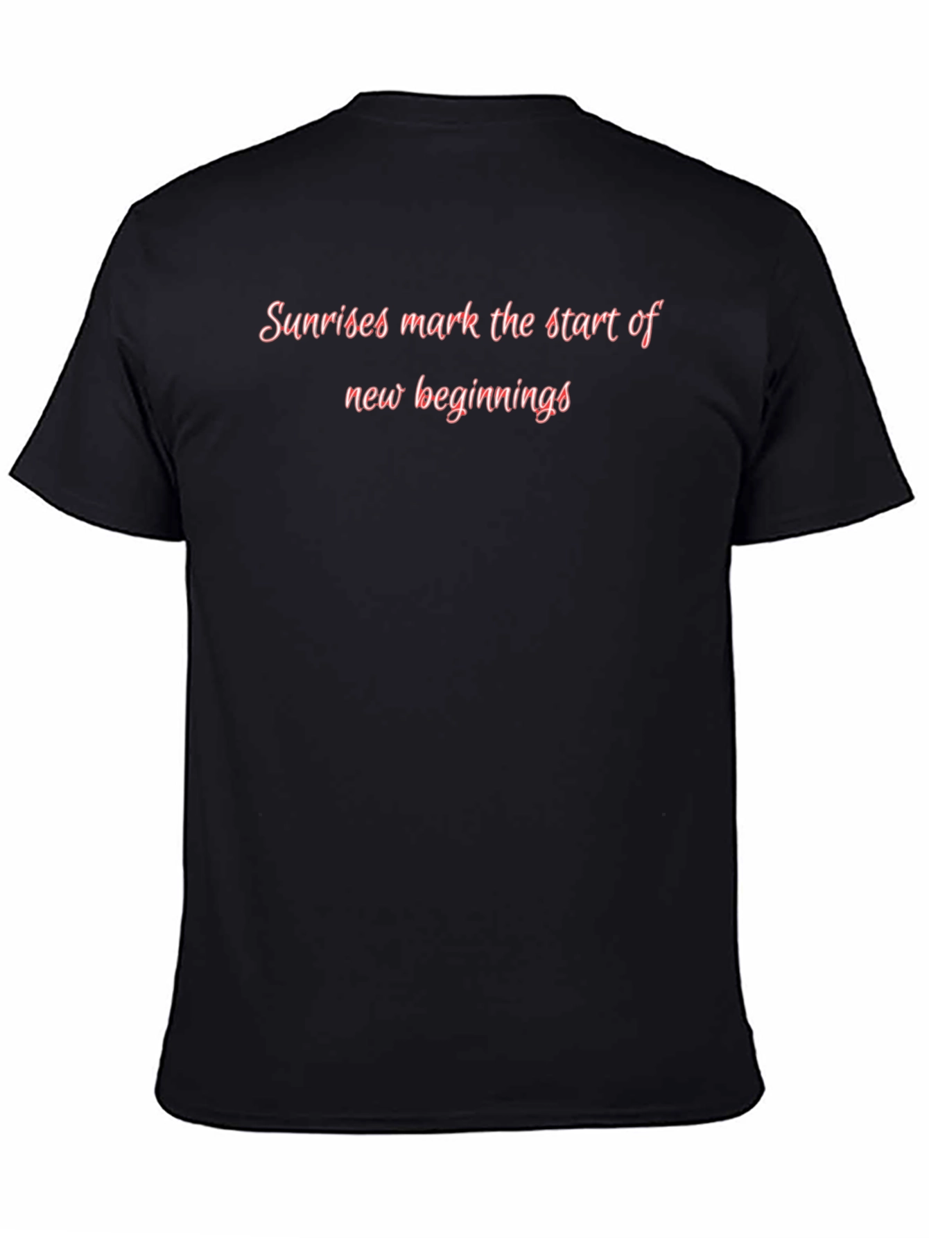 Sunrise Beginnings Black T-Shirt