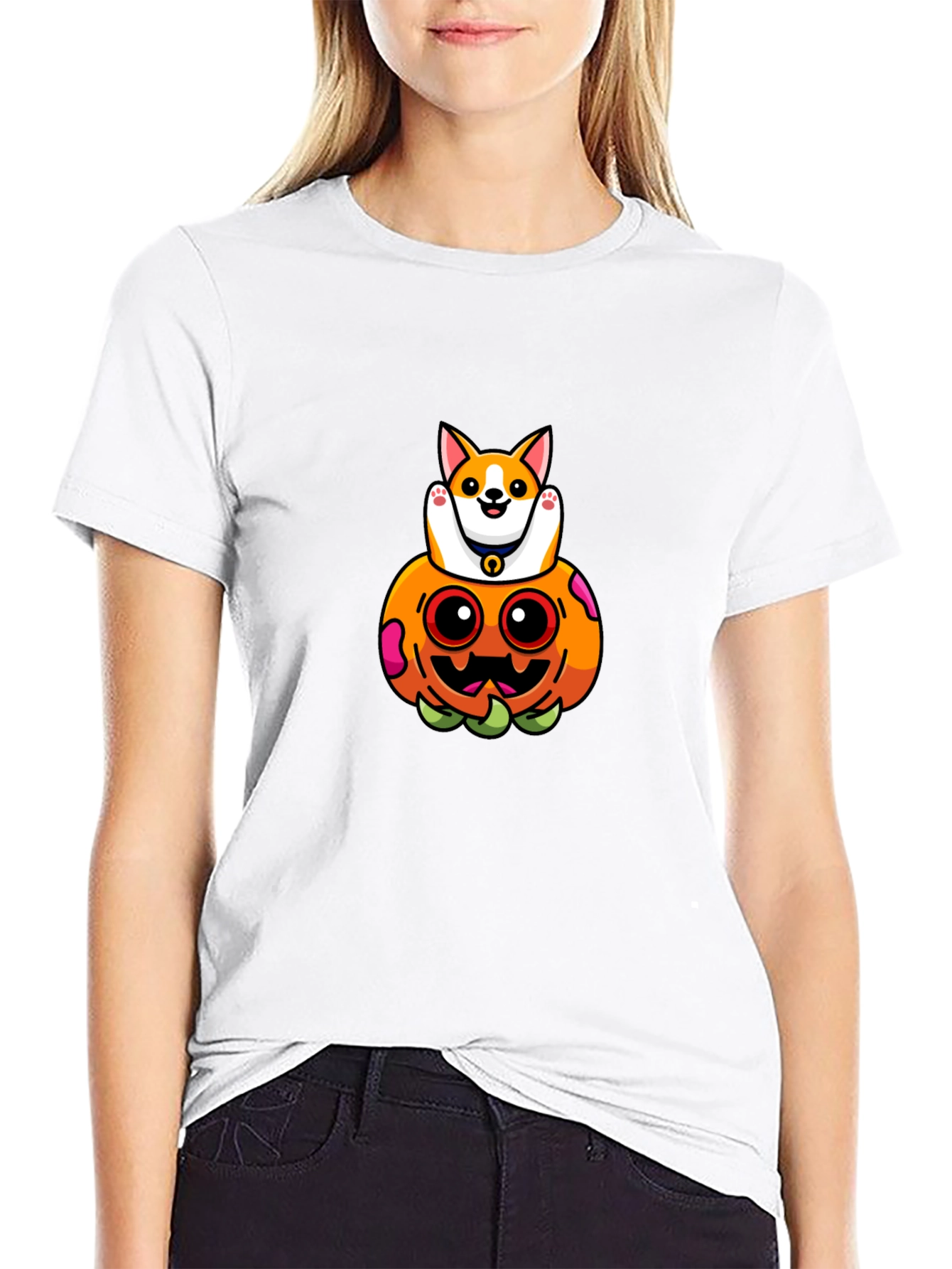 Corgi Pumpkin T-Shirt