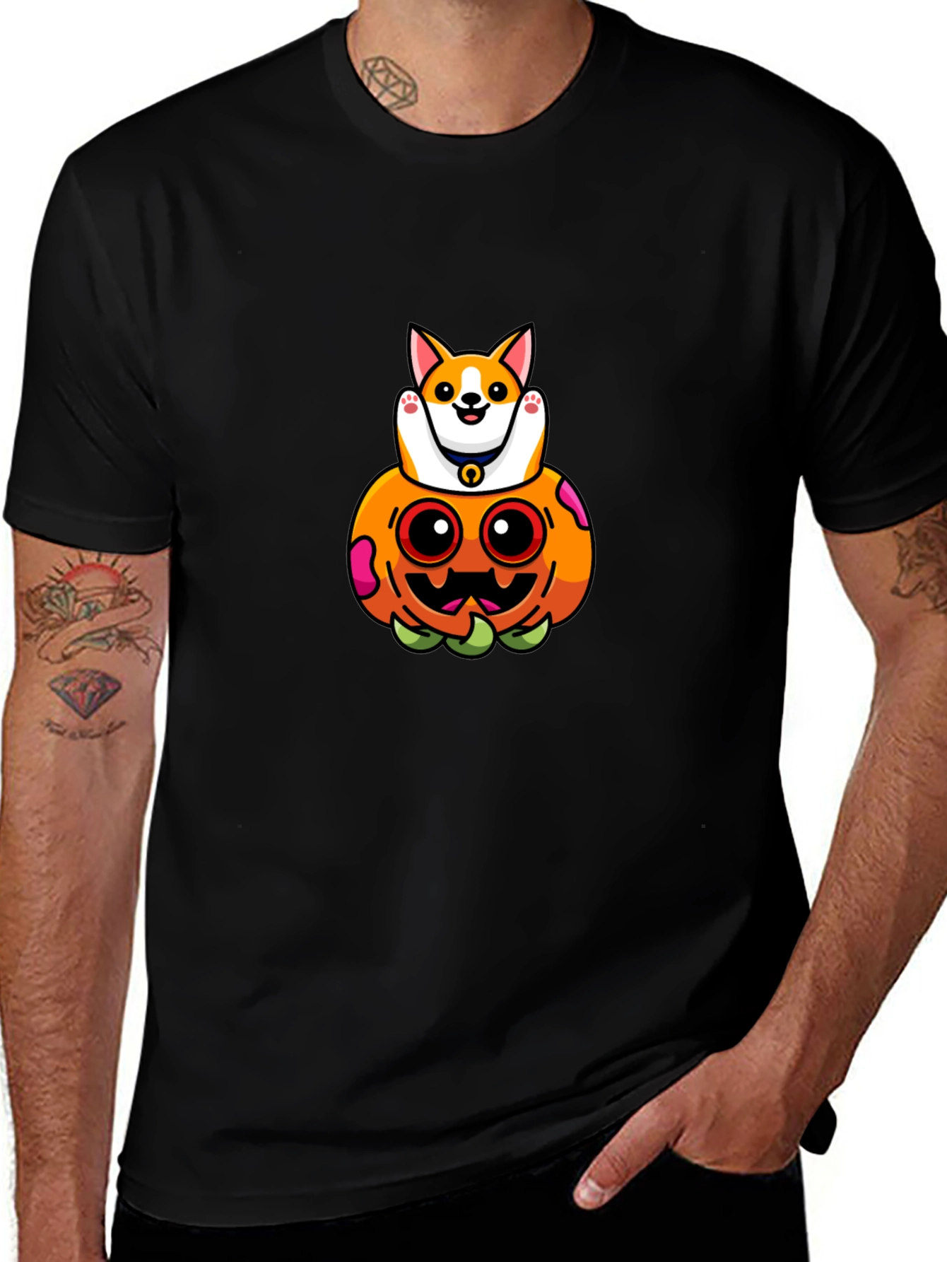 Corgi Pumpkin T-Shirt