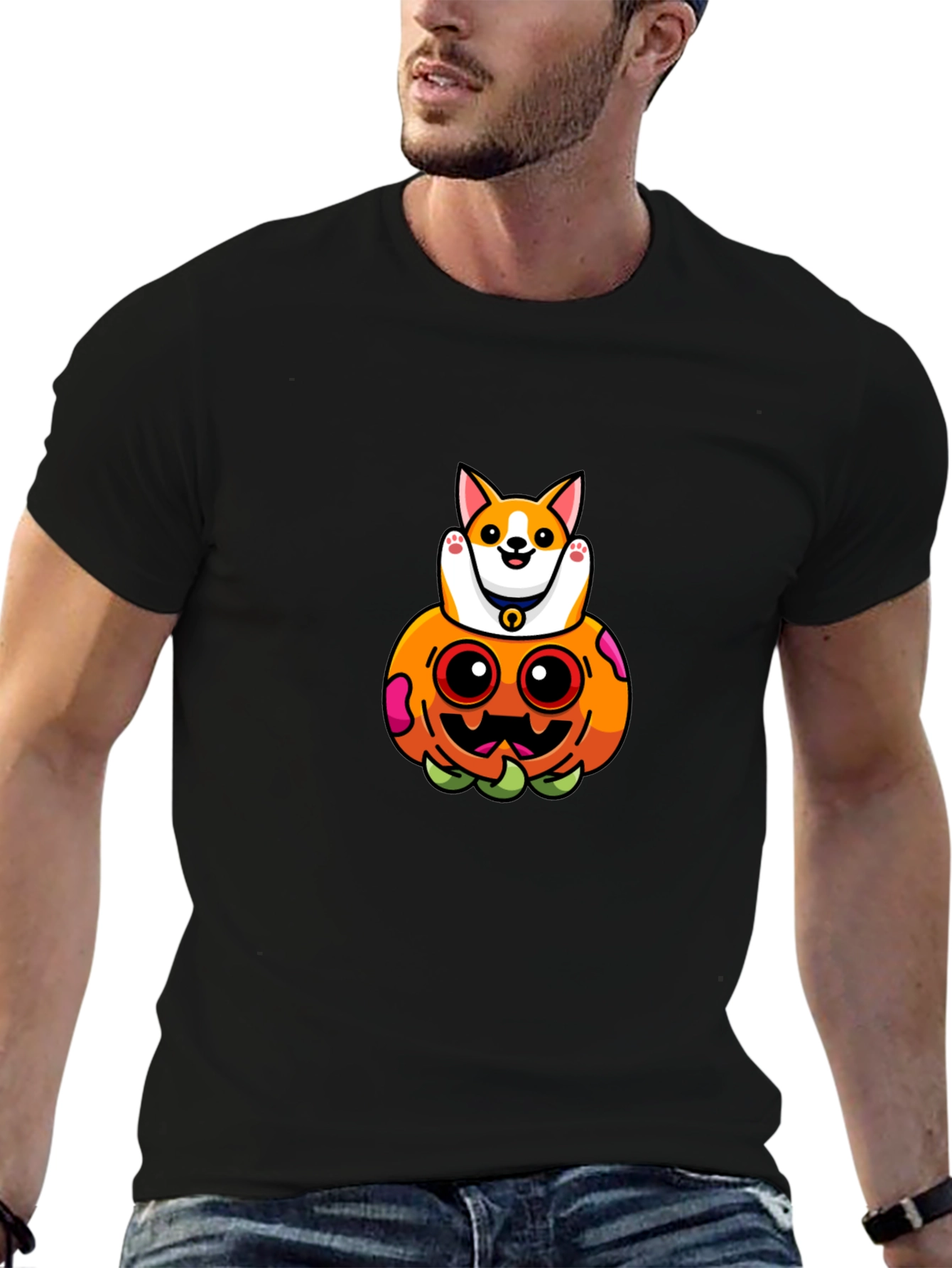 Corgi Pumpkin T-Shirt