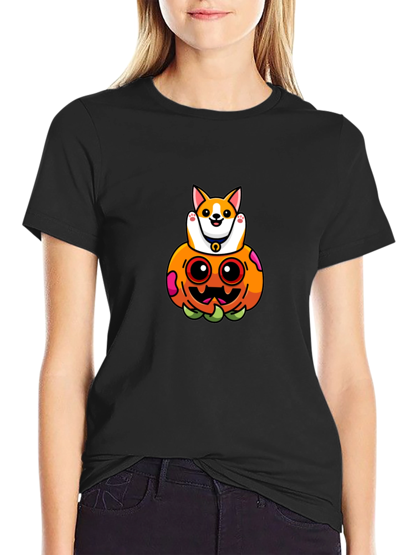 Corgi Pumpkin T-Shirt