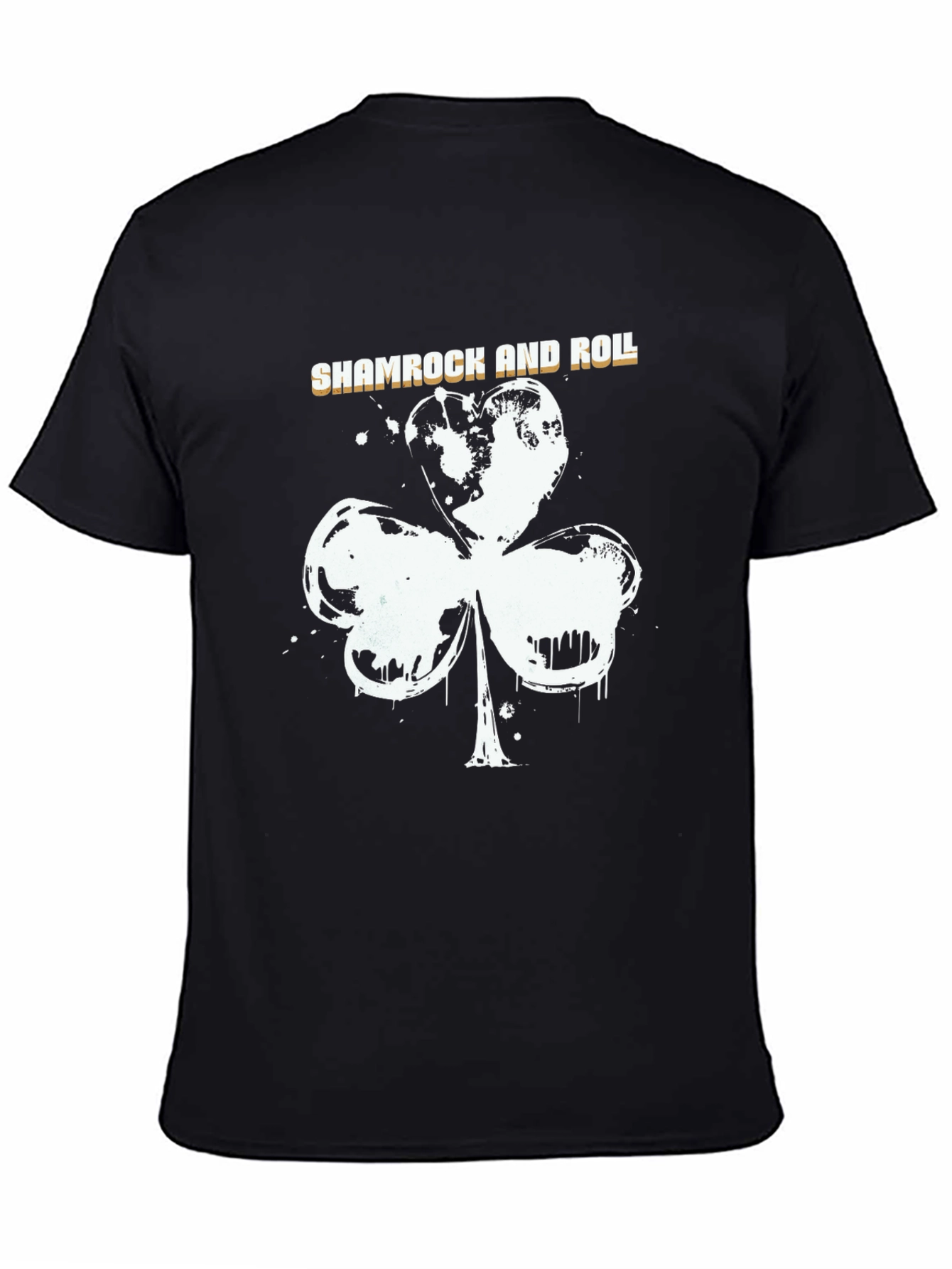 Shamrock and Roll Black T-Shirt