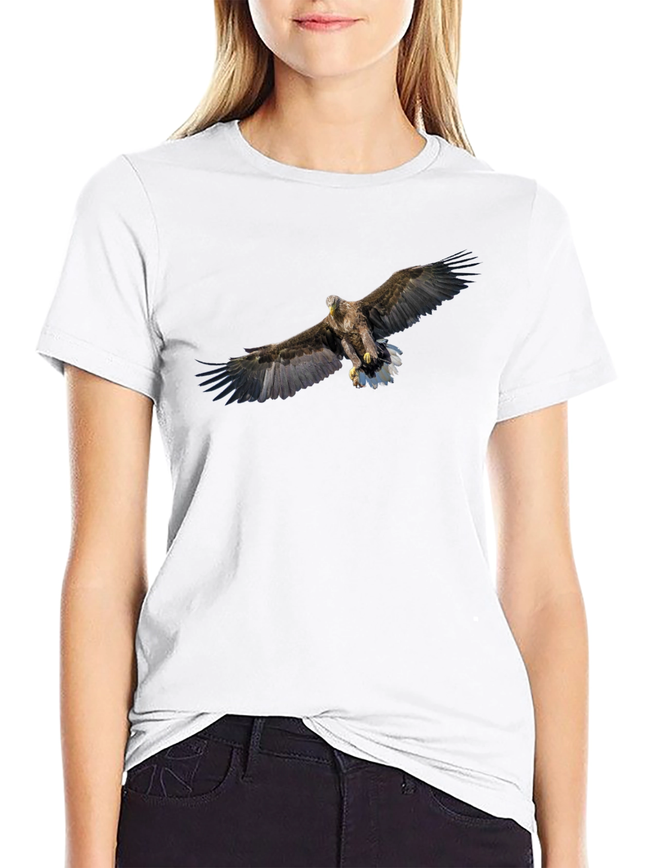 Eagle Graphic Black T-Shirt for Men