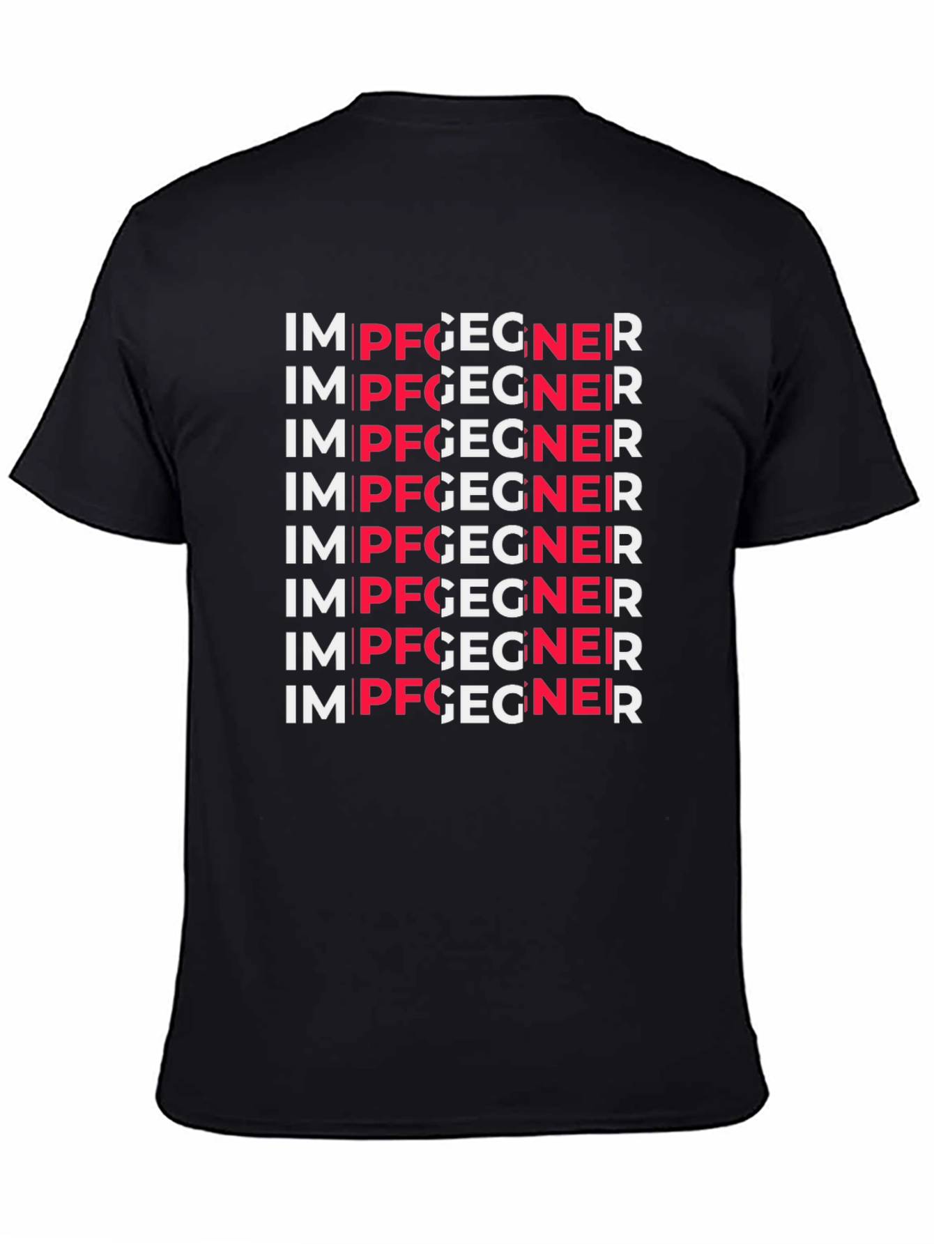 IM PFGEGNER Graphic Tee - Black Crewneck T-Shirt