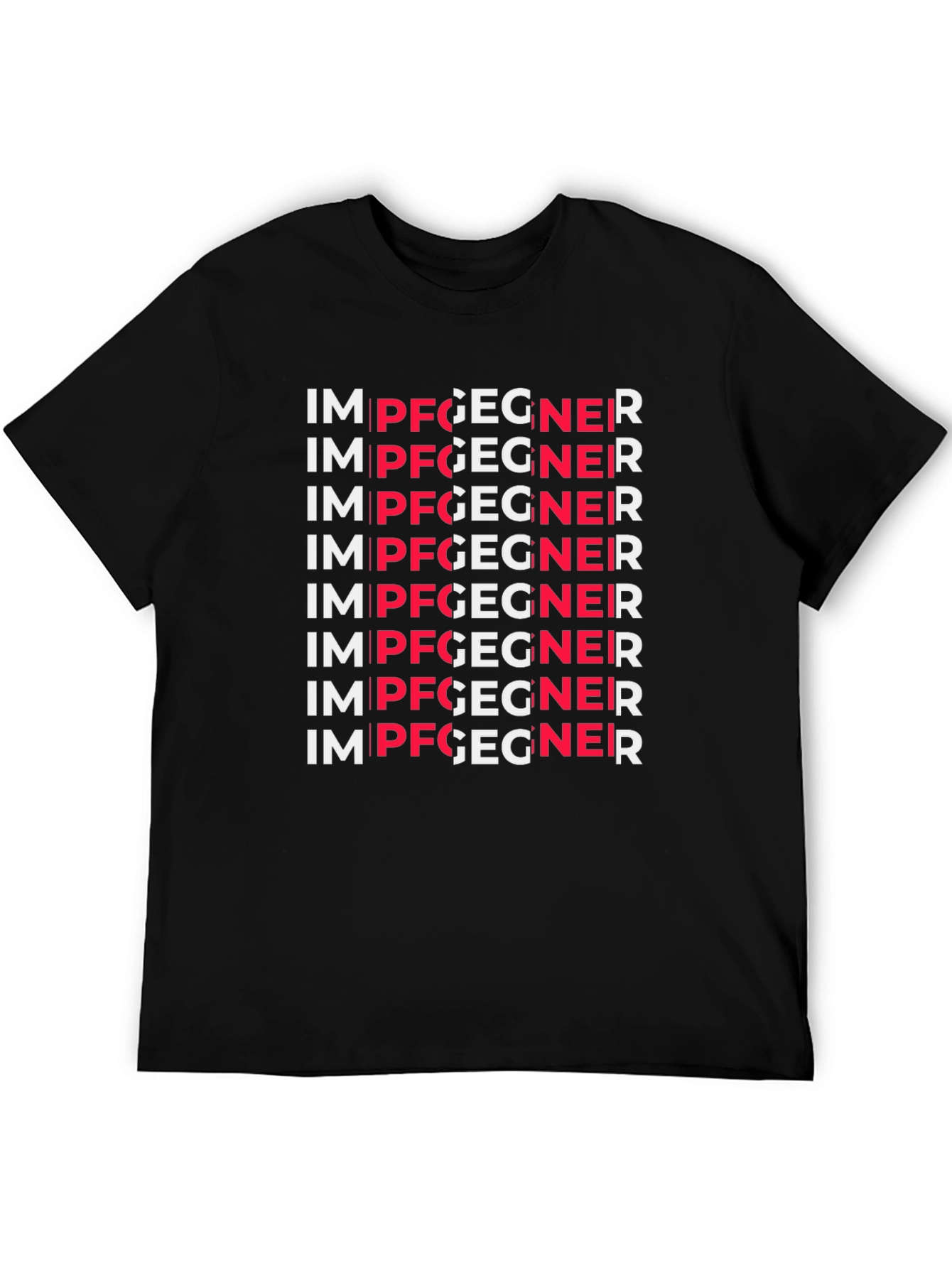 IM PFGEGNER Graphic Tee - Black Crewneck T-Shirt