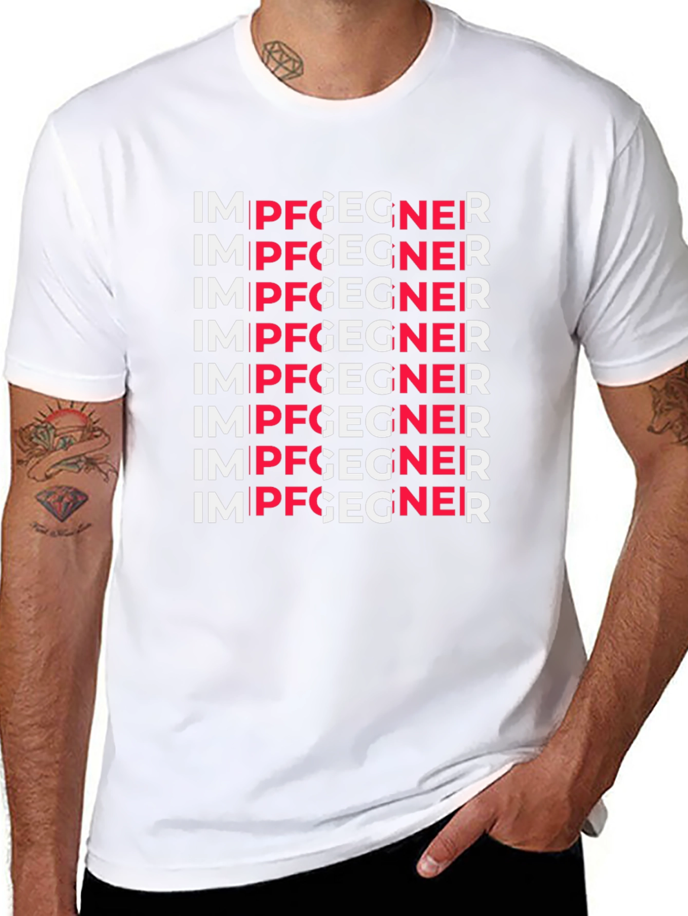 IM PFGEGNER Graphic Tee - Black Crewneck T-Shirt