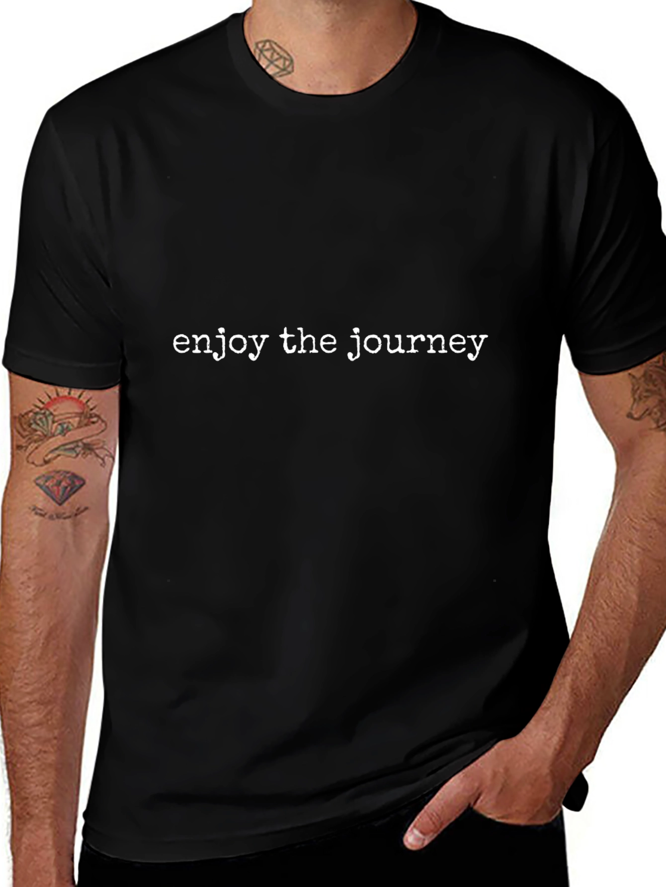 Enjoy the Journey Black Graphic Tee