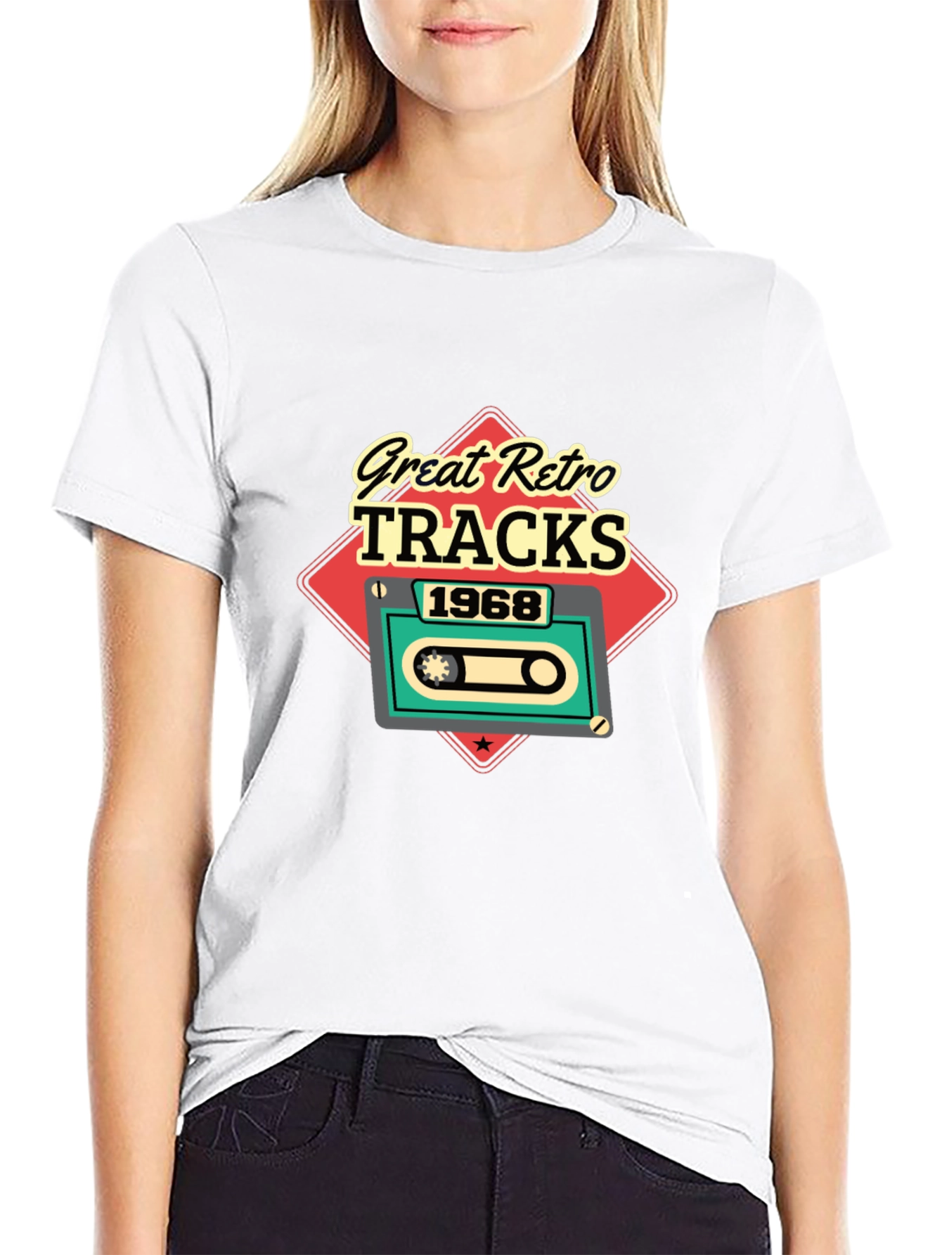 Great Retro Tracks 1968 Graphic Tee