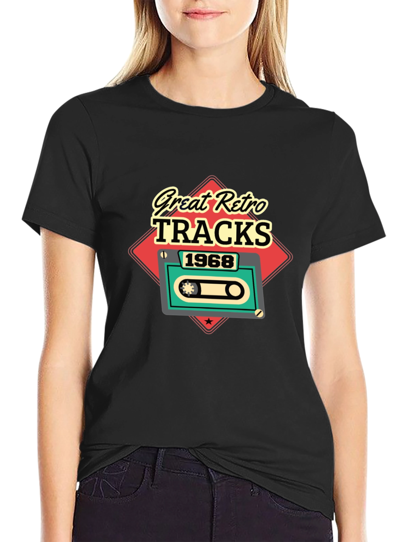 Great Retro Tracks 1968 Graphic Tee