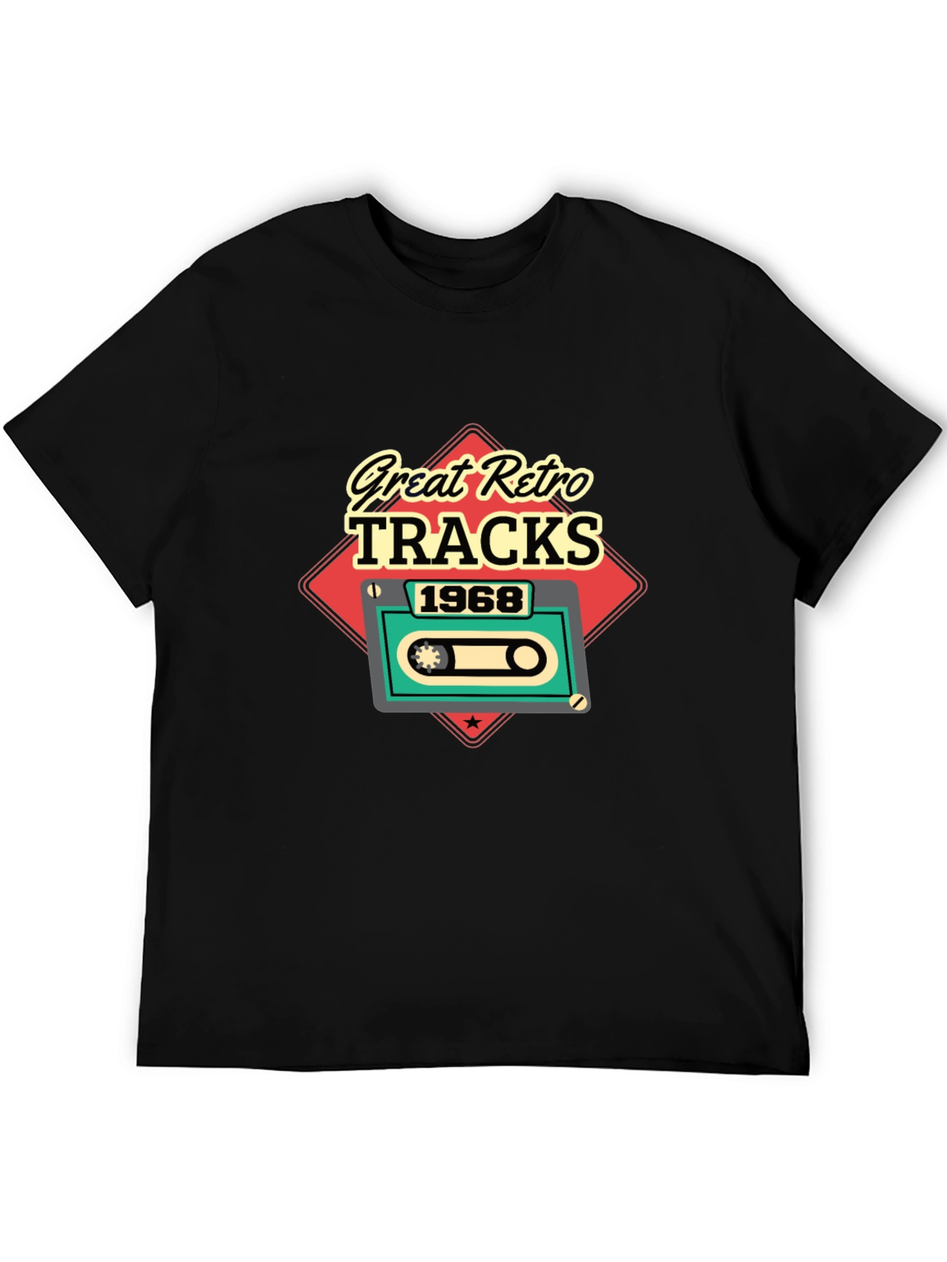 Great Retro Tracks 1968 Graphic Tee
