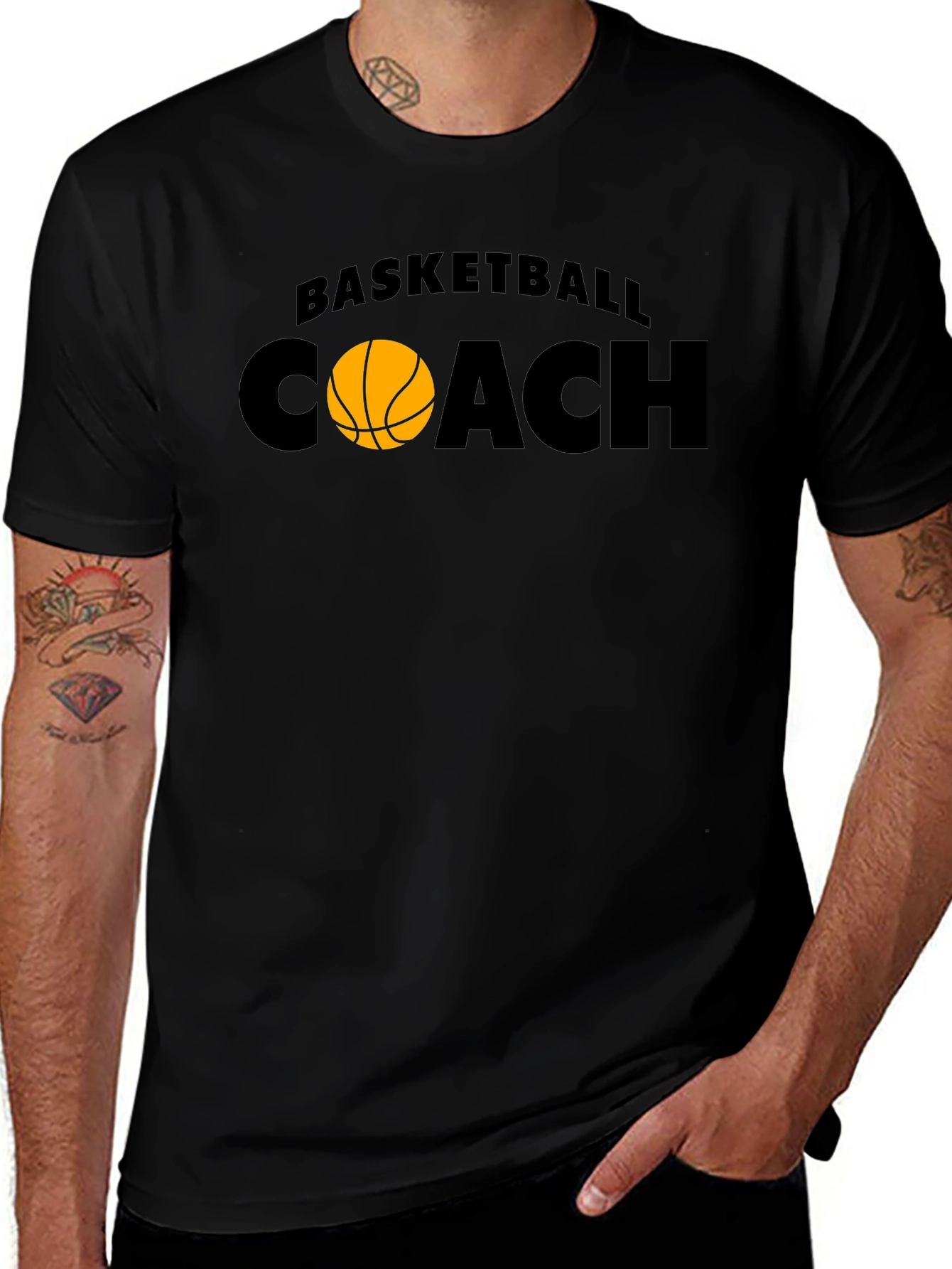 Basketball Coach Graphic T-Shirt