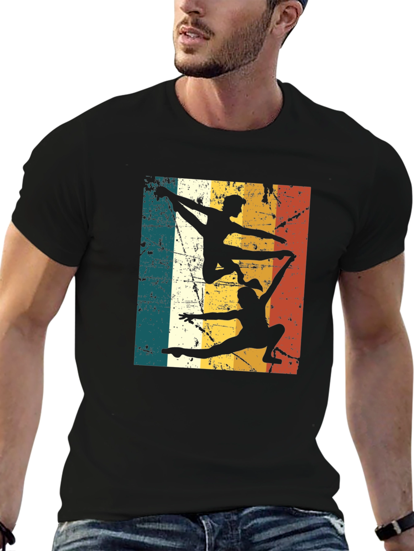 Retro Gymnastics Silhouette T-Shirt