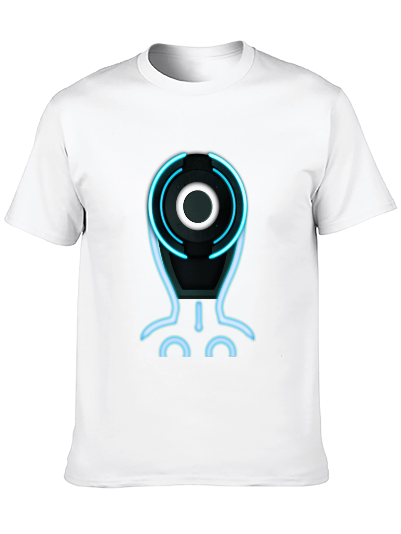 Tron Inspired Graphic Tee - Black