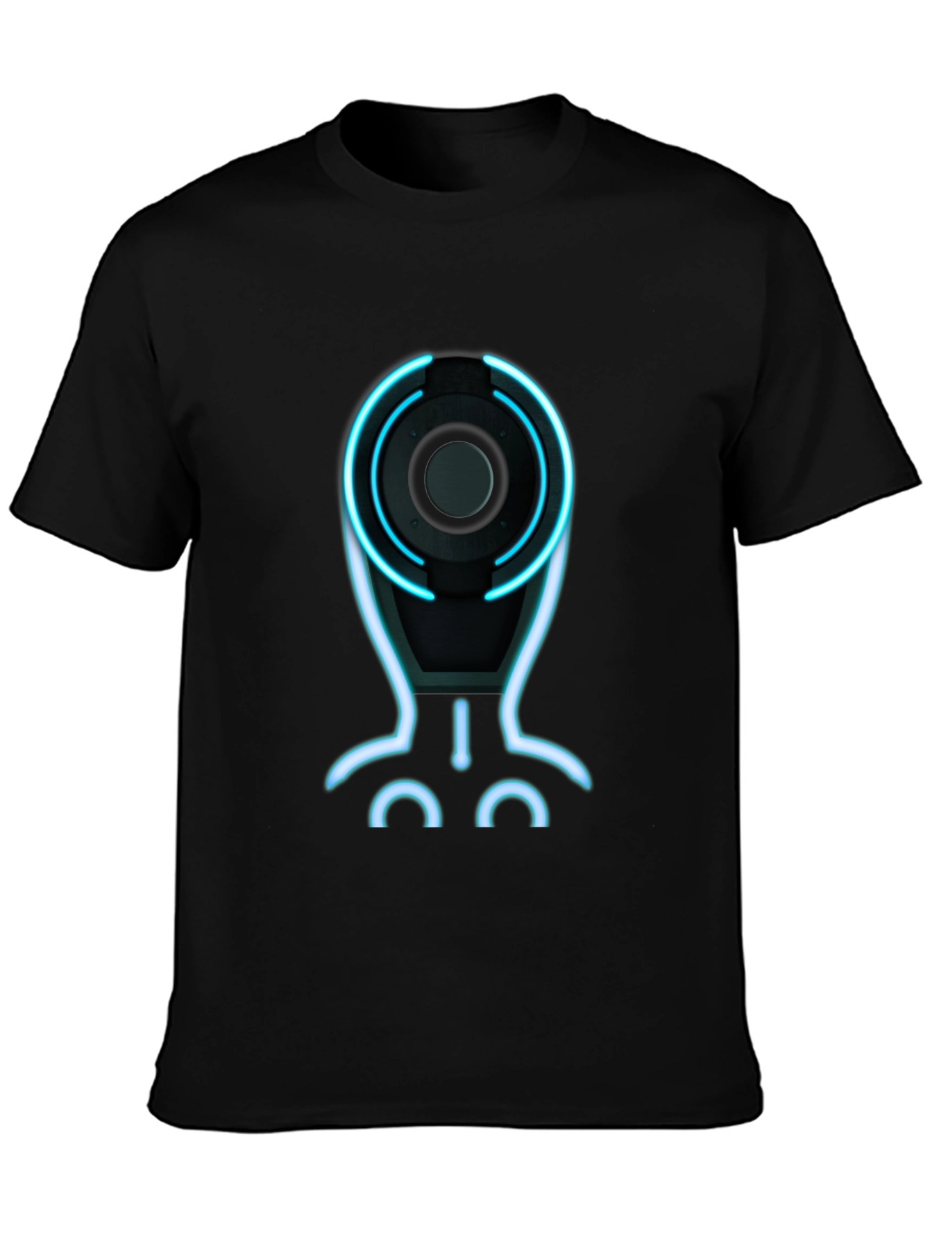 Tron Inspired Graphic Tee - Black