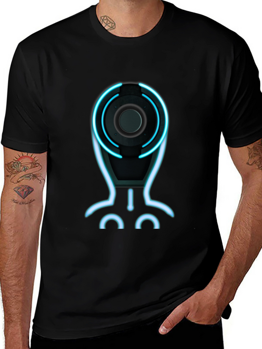 Tron Inspired Graphic Tee - Black
