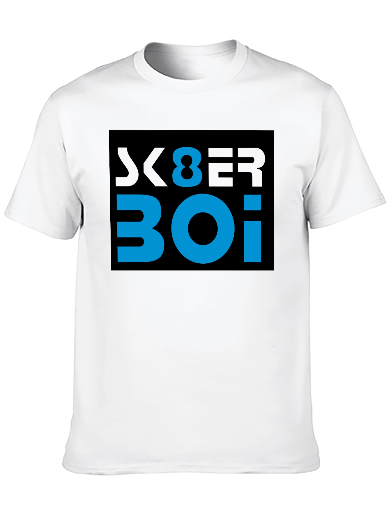 Cyber Boi Graphic Tee - Black Cotton T-Shirt