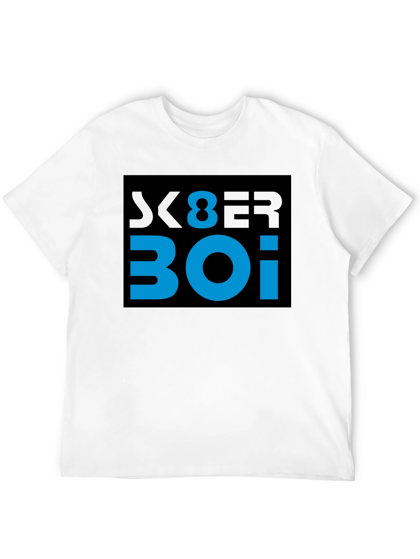 Cyber Boi Graphic Tee - Black Cotton T-Shirt