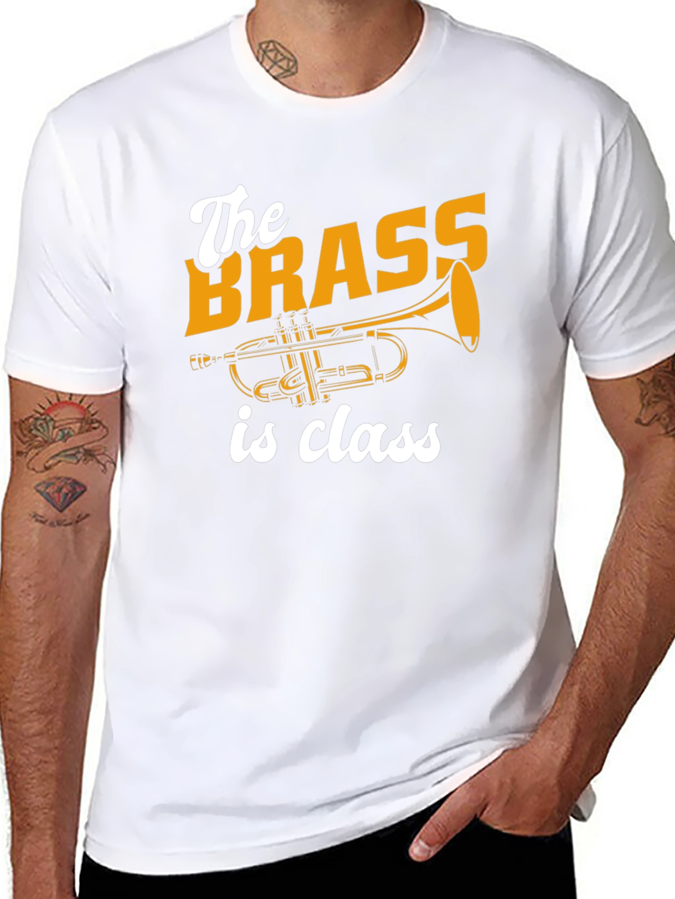 Brass is Class T-Shirt Trumpet Design Tee