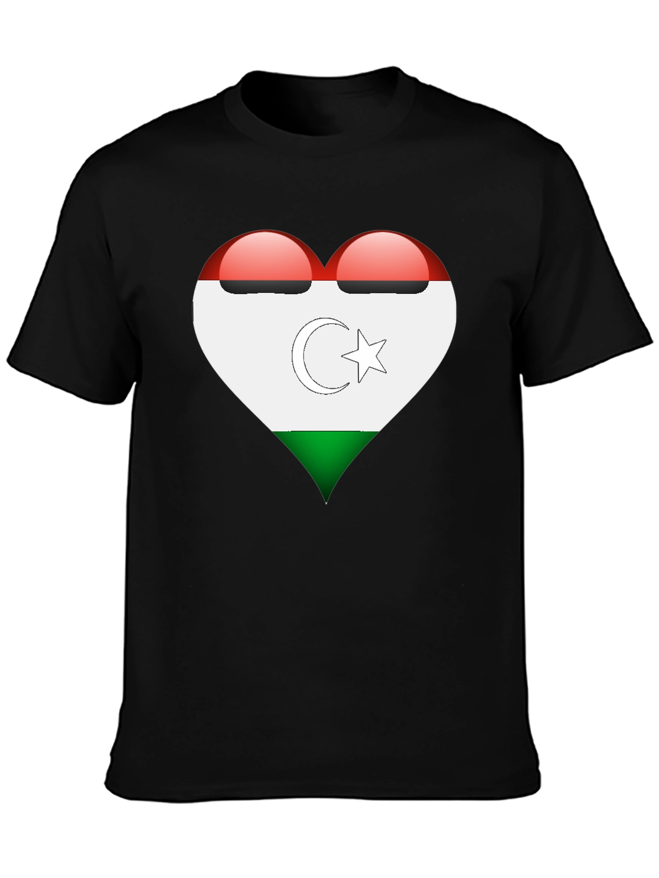 Heart Turkmenistan Flag T-Shirt