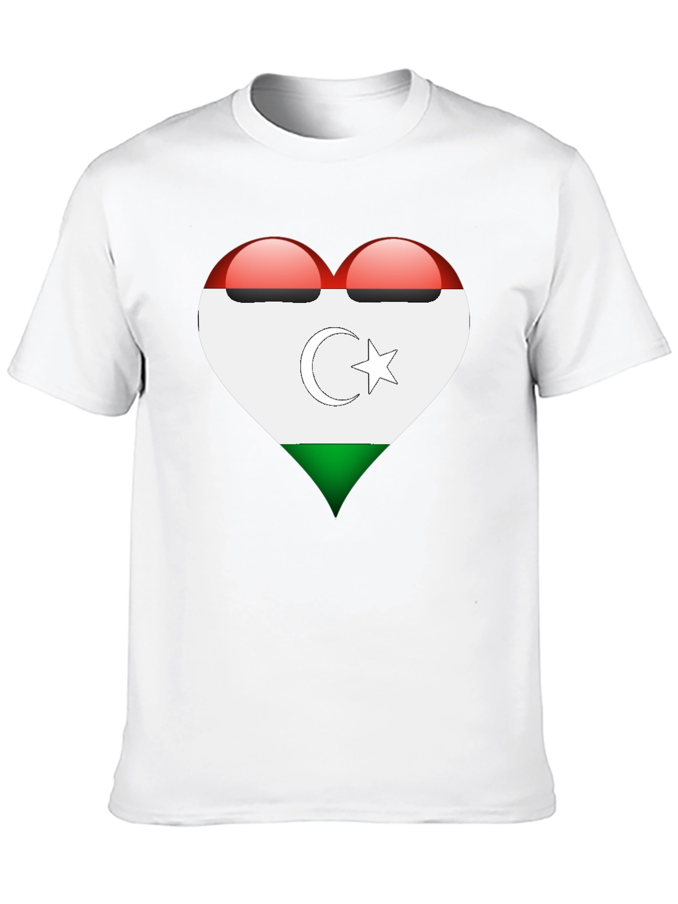 Heart Turkmenistan Flag T-Shirt