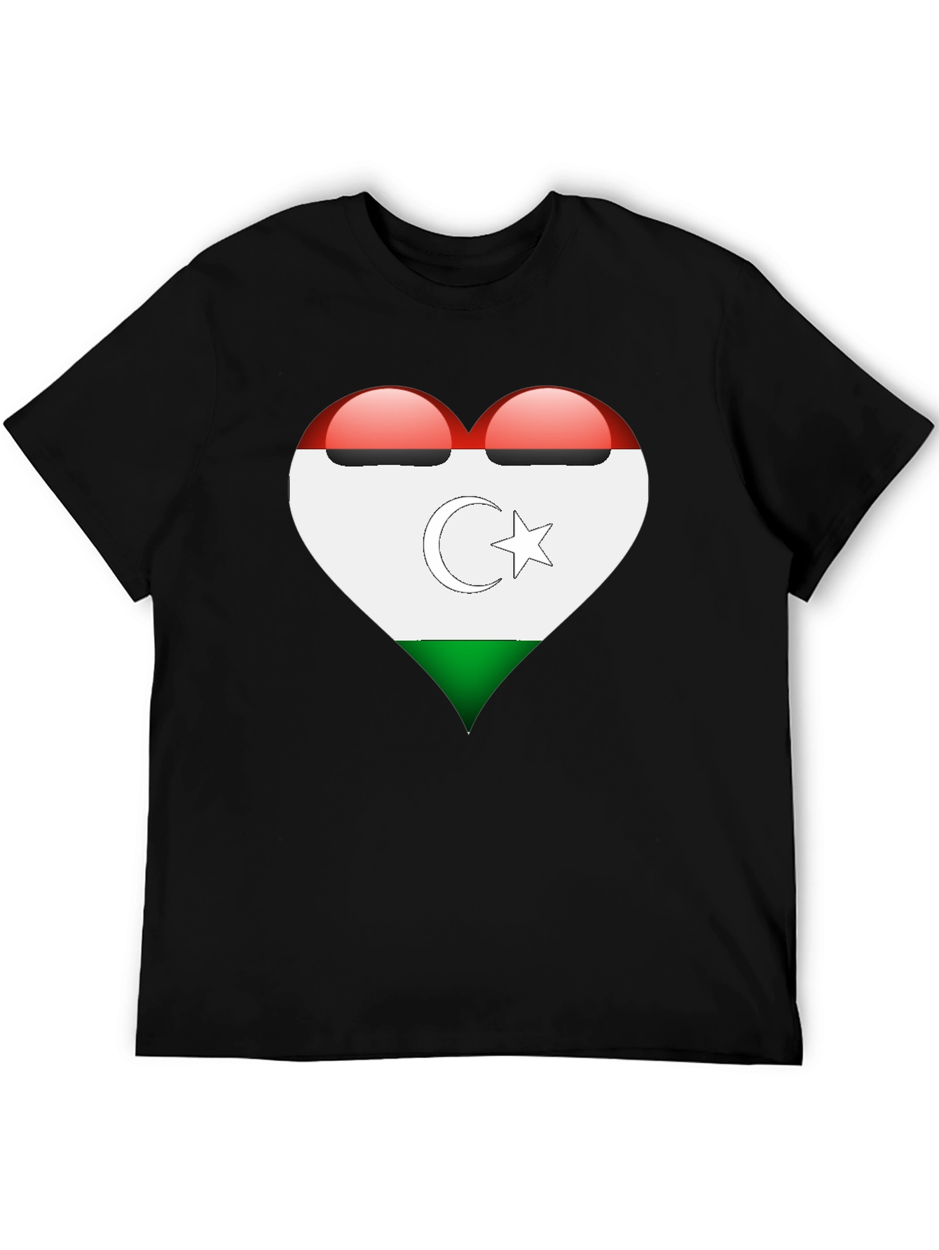Heart Turkmenistan Flag T-Shirt