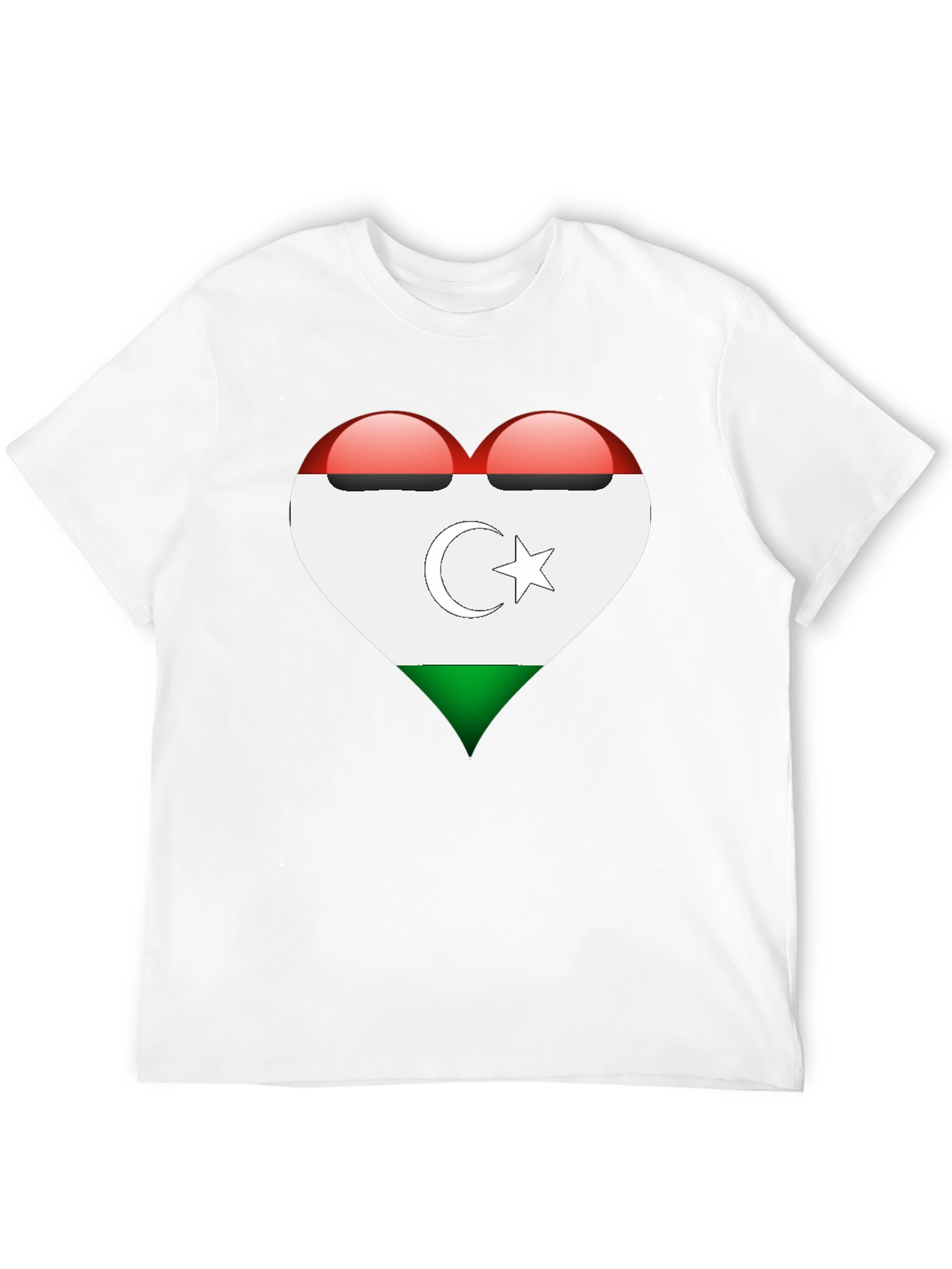 Heart Turkmenistan Flag T-Shirt