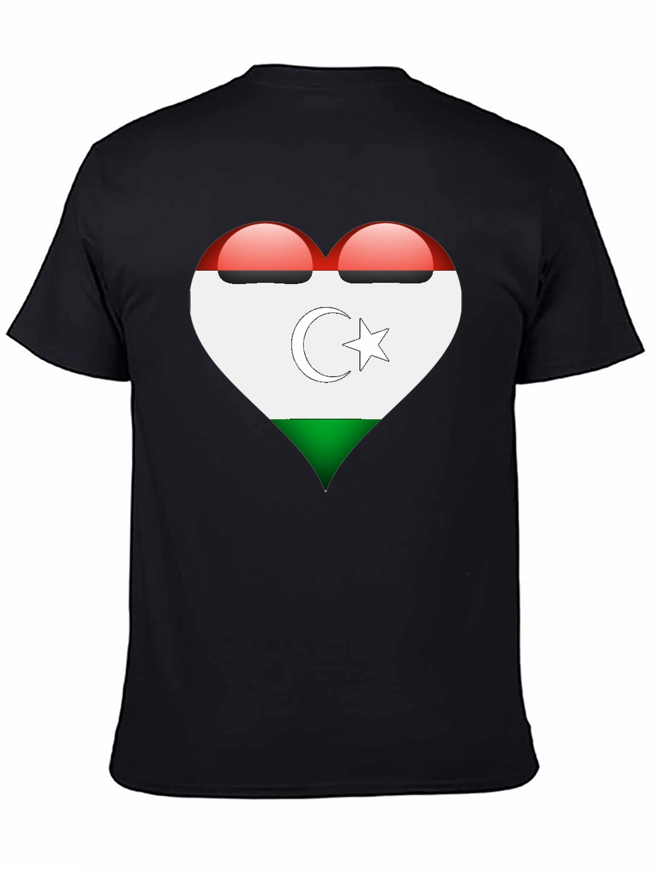 Heart Turkmenistan Flag T-Shirt