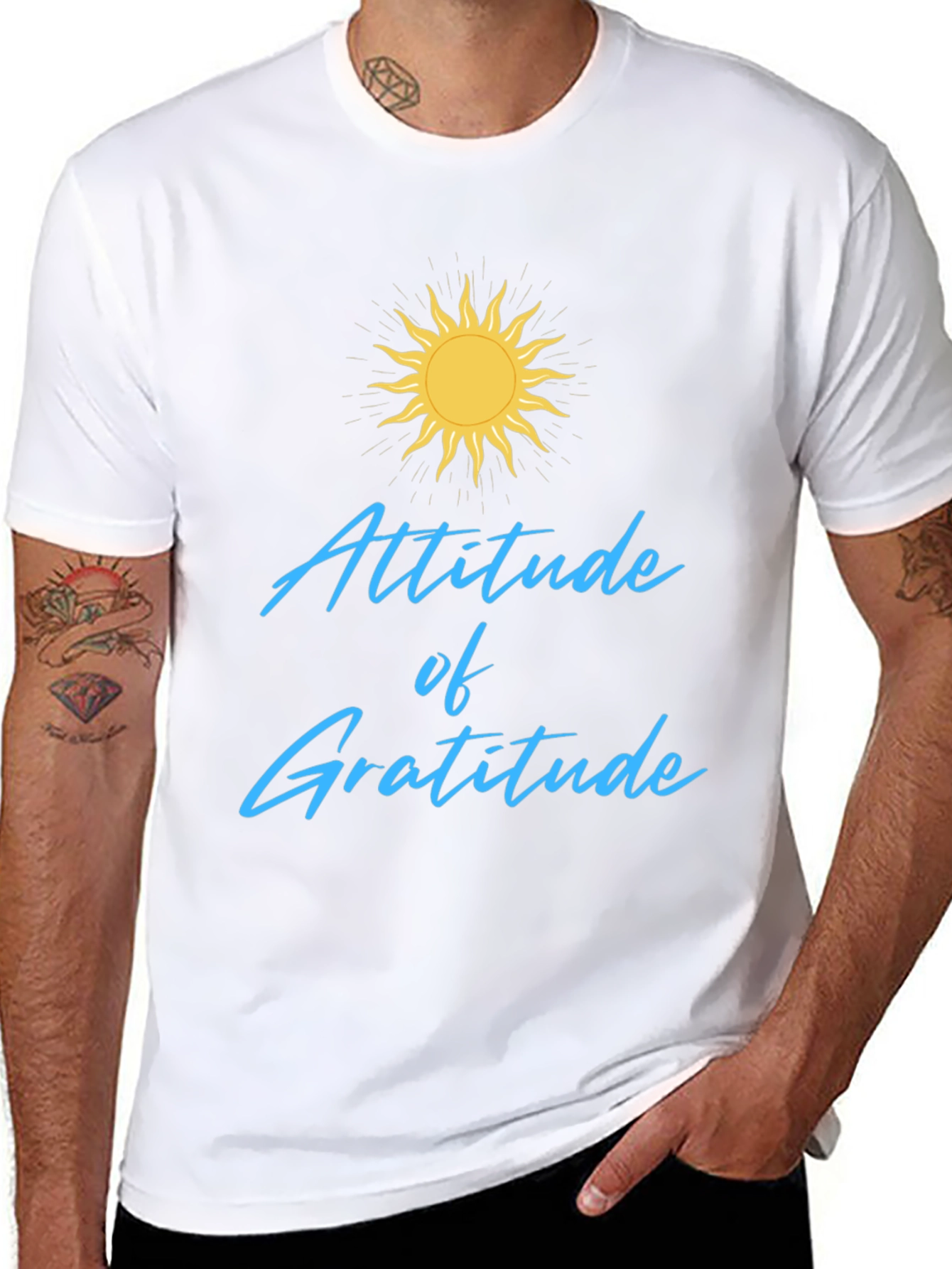 Attitude of Gratitude Black T-Shirt