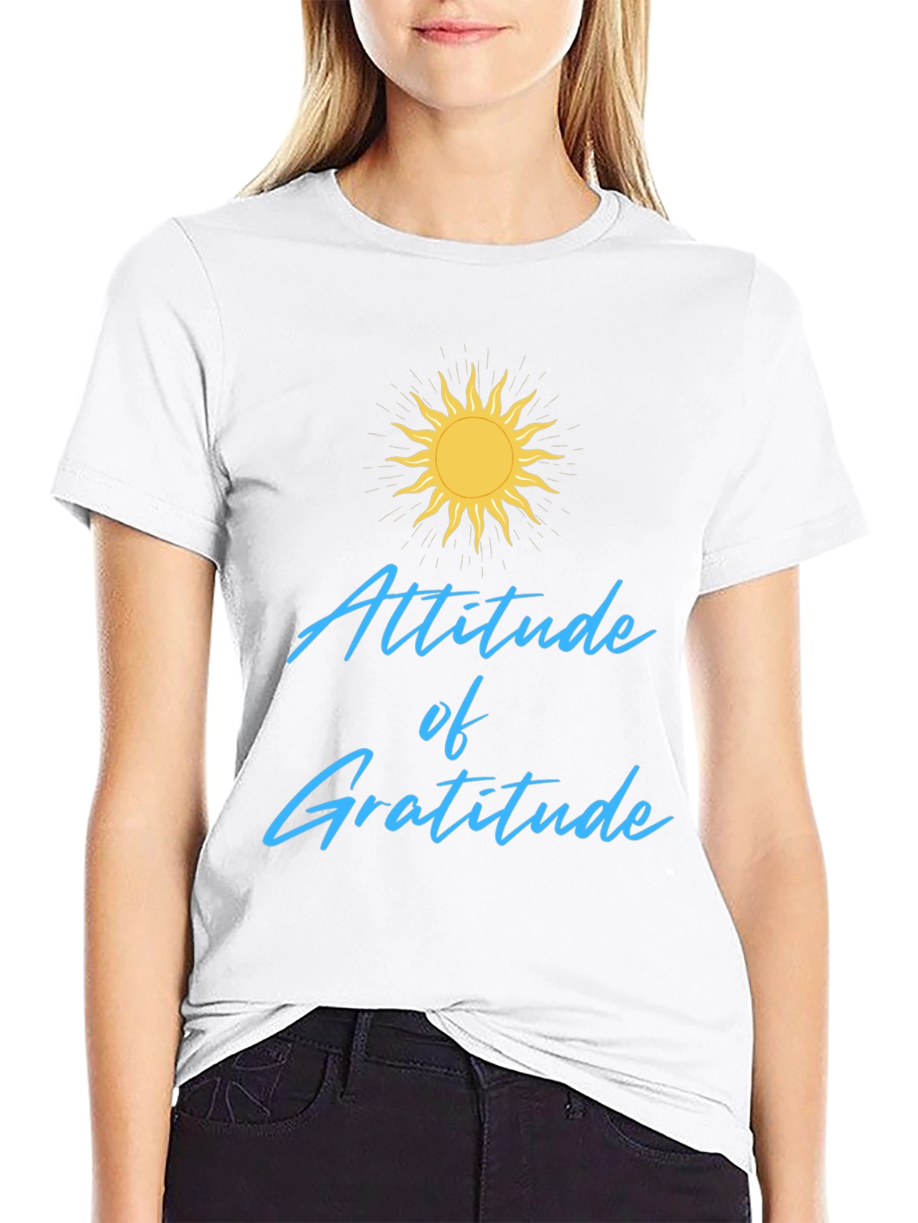 Attitude of Gratitude Black T-Shirt