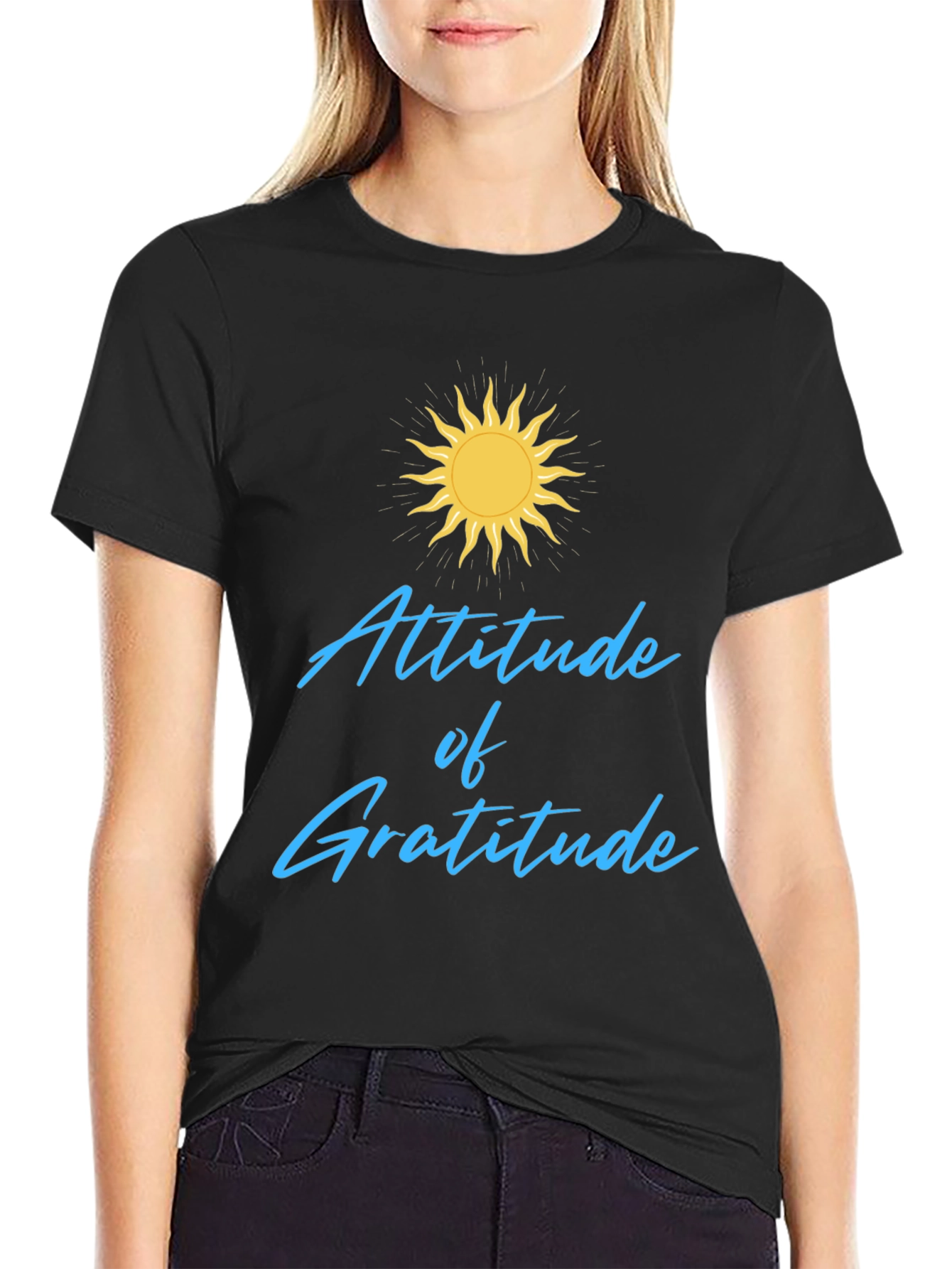 Attitude of Gratitude Black T-Shirt