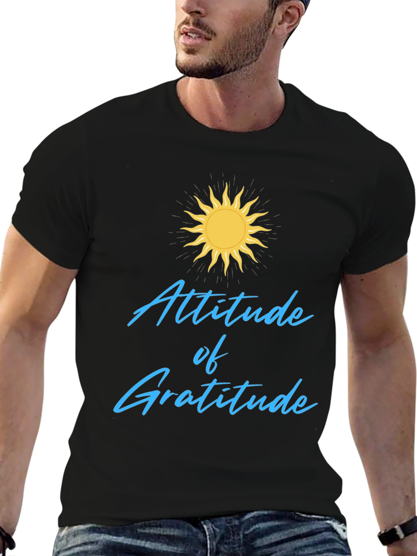 Attitude of Gratitude Black T-Shirt