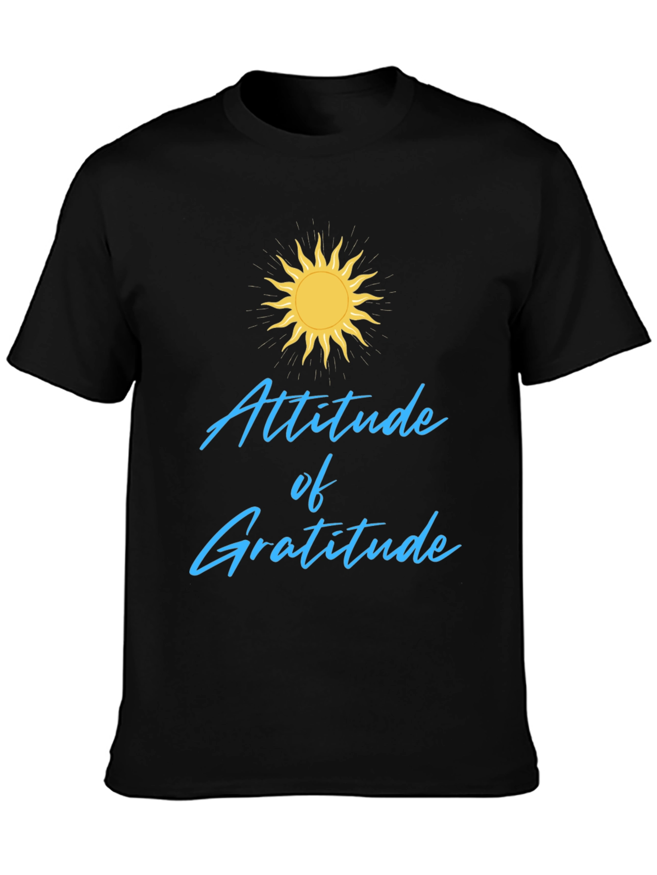Attitude of Gratitude Black T-Shirt
