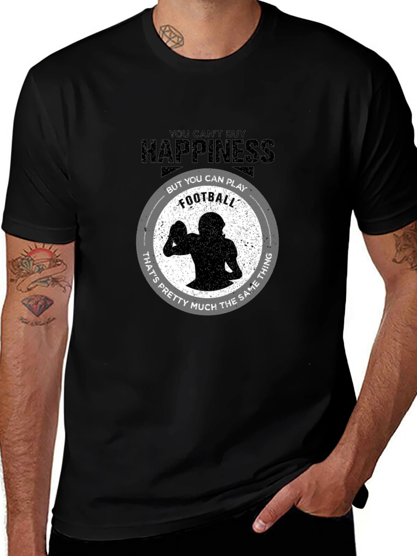 Happiness Football T-Shirt - Play Your Way to Joy!