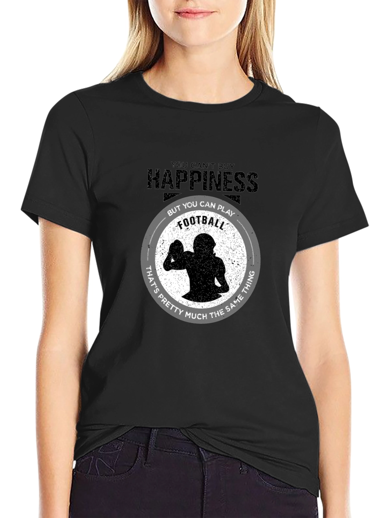 Happiness Football T-Shirt - Play Your Way to Joy!