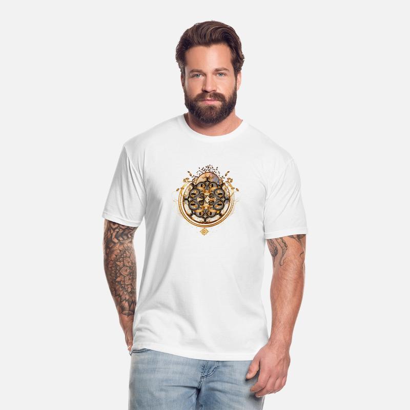 magic amulet with golden snakes symbol