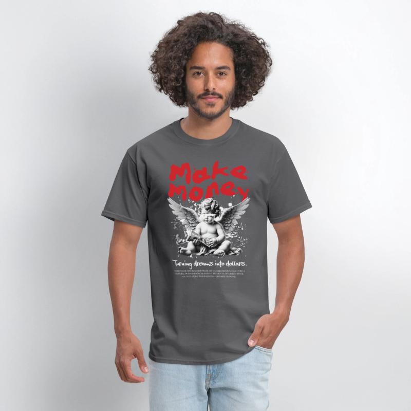 Make Money Angel Shirt, Divine Drip Streetwear Tee