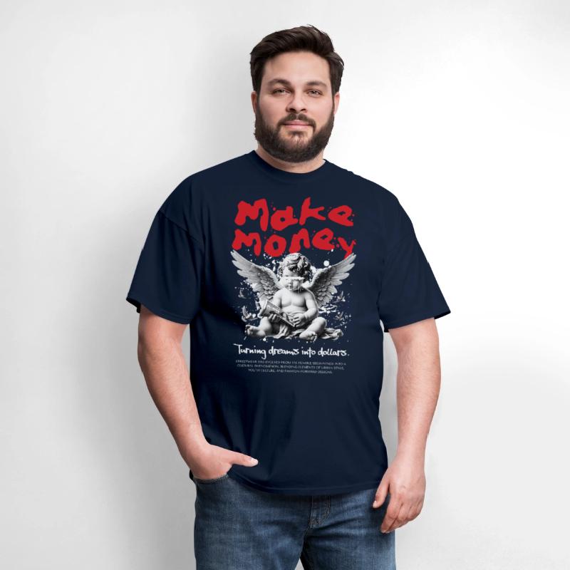 Make Money Angel Shirt, Divine Drip Streetwear Tee