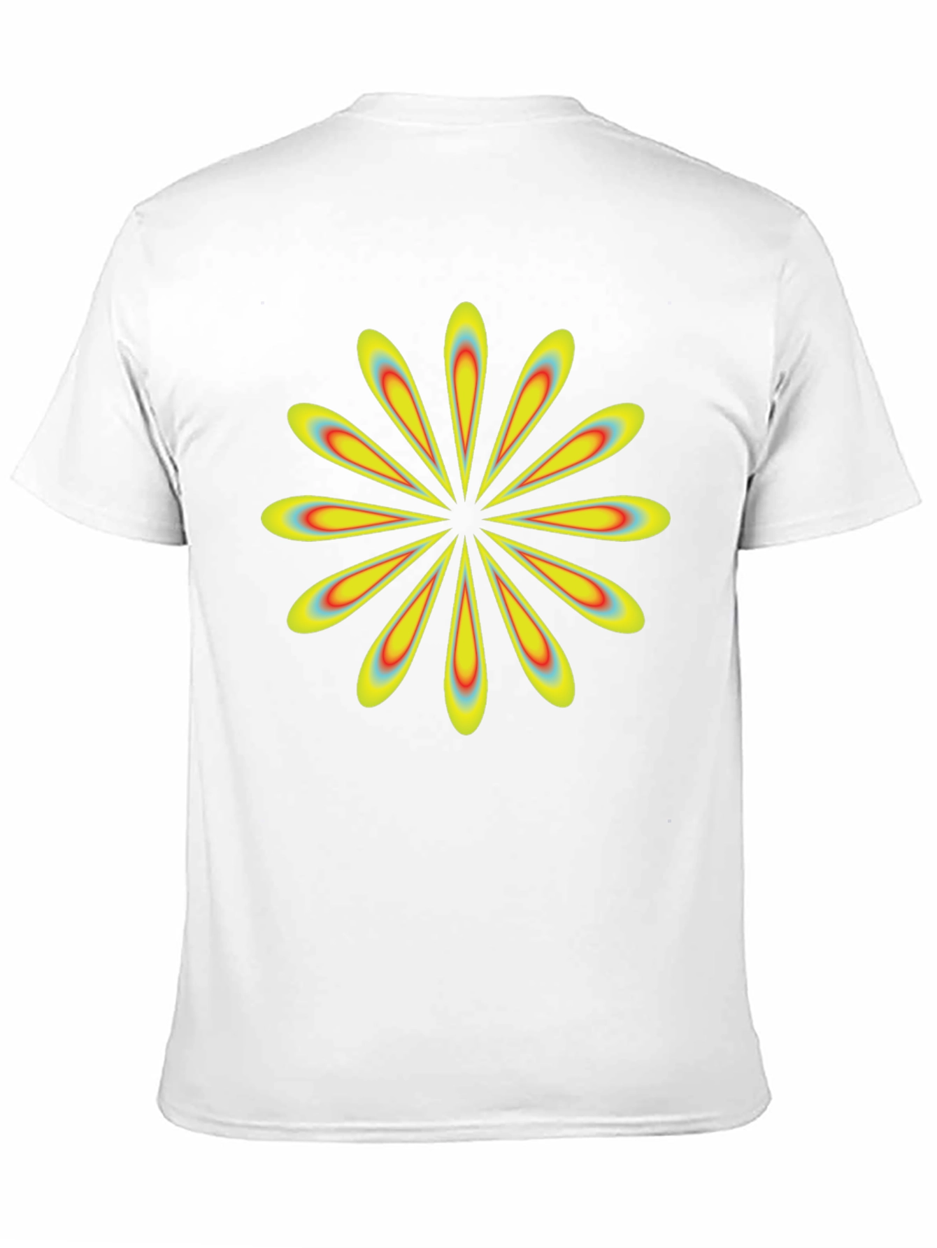 Retro Flower Power Black T-Shirt