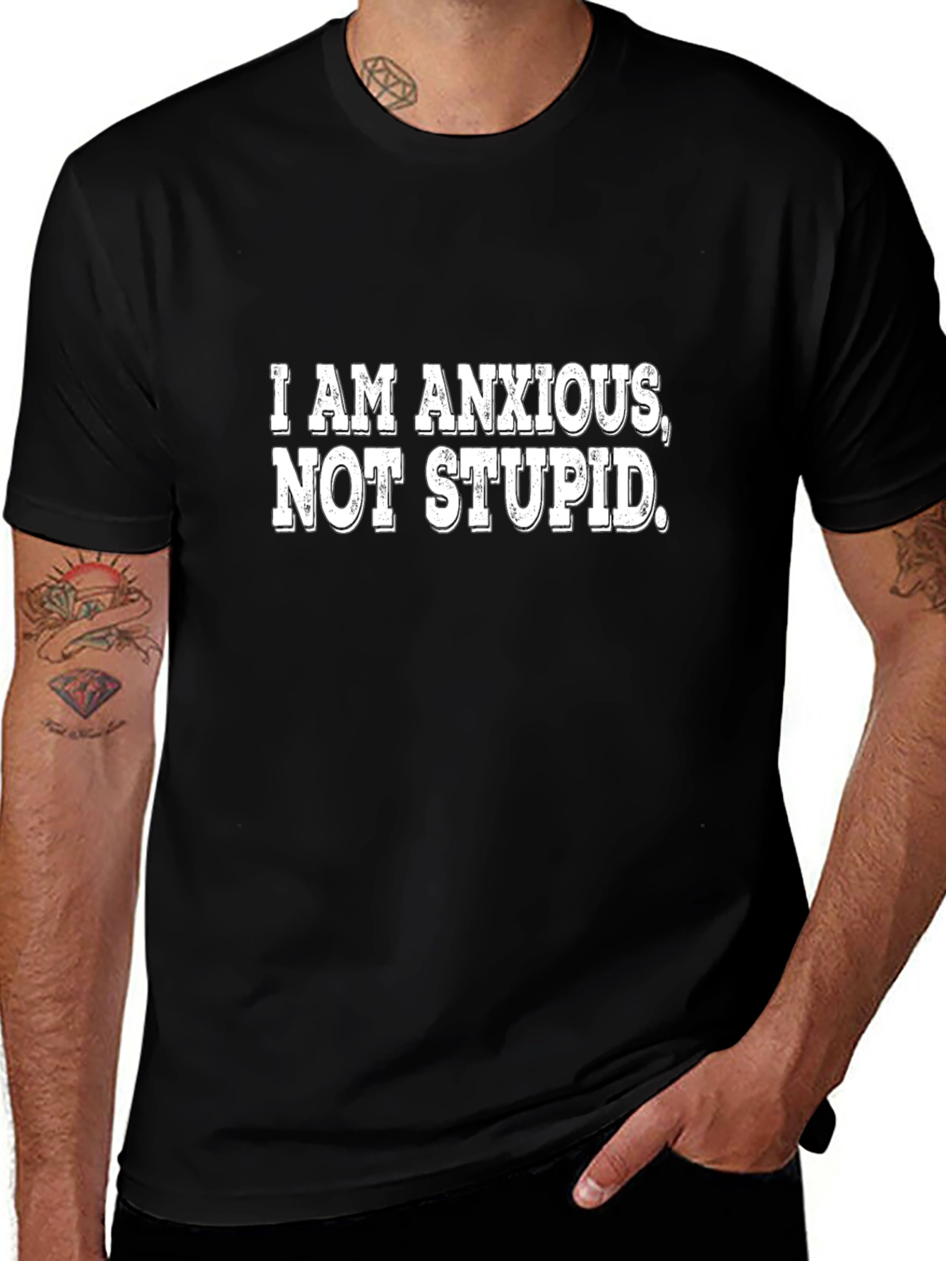 Anxious Not Stupid Graphic Tee