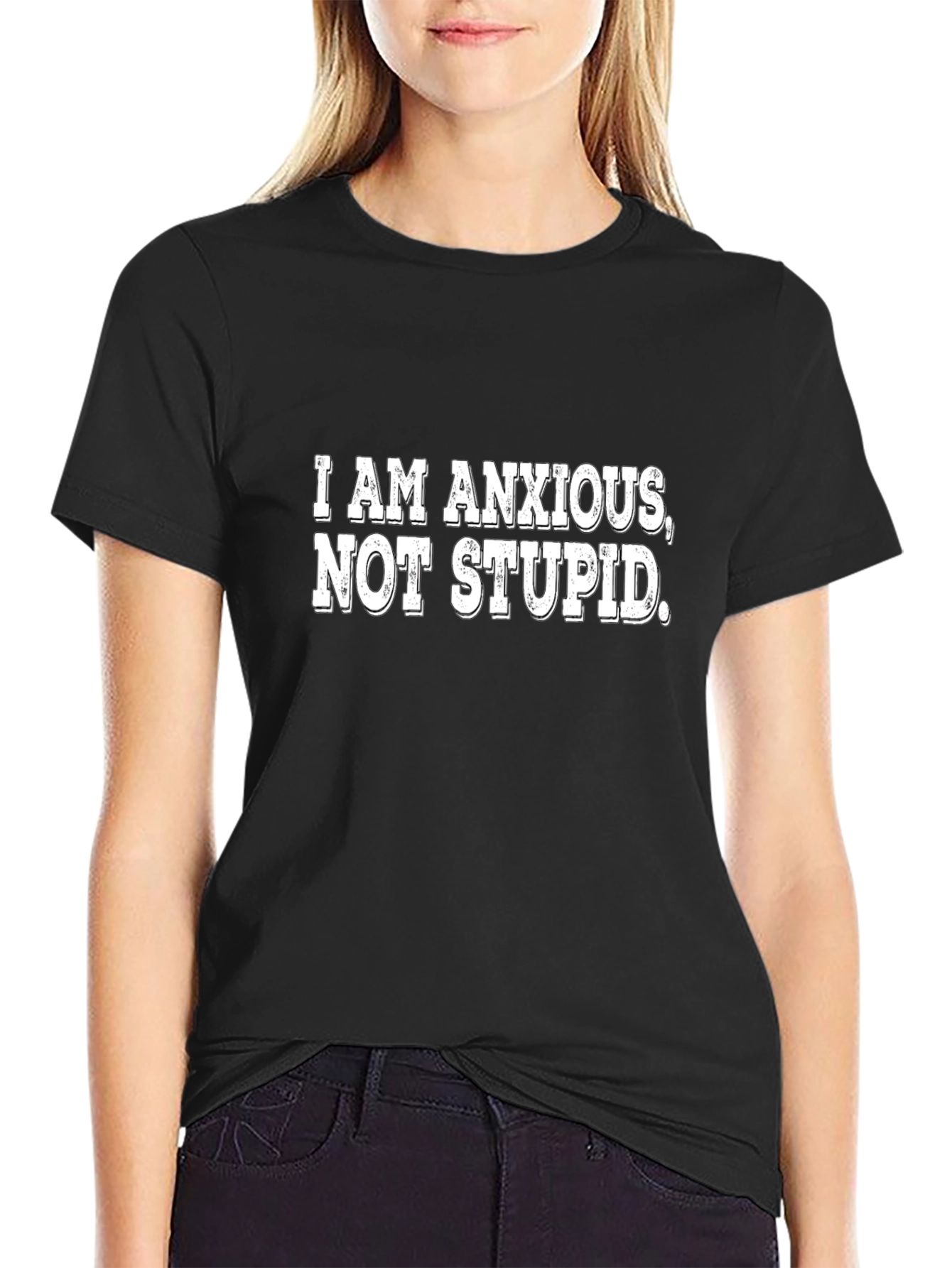 Anxious Not Stupid Graphic Tee