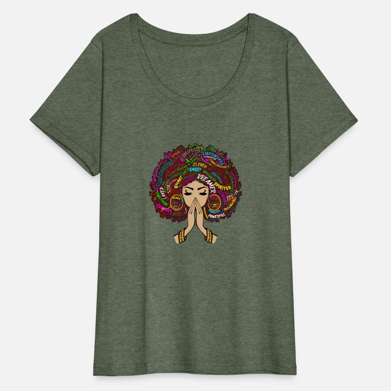 Melanin Words Afro Natural Hair Black Queen